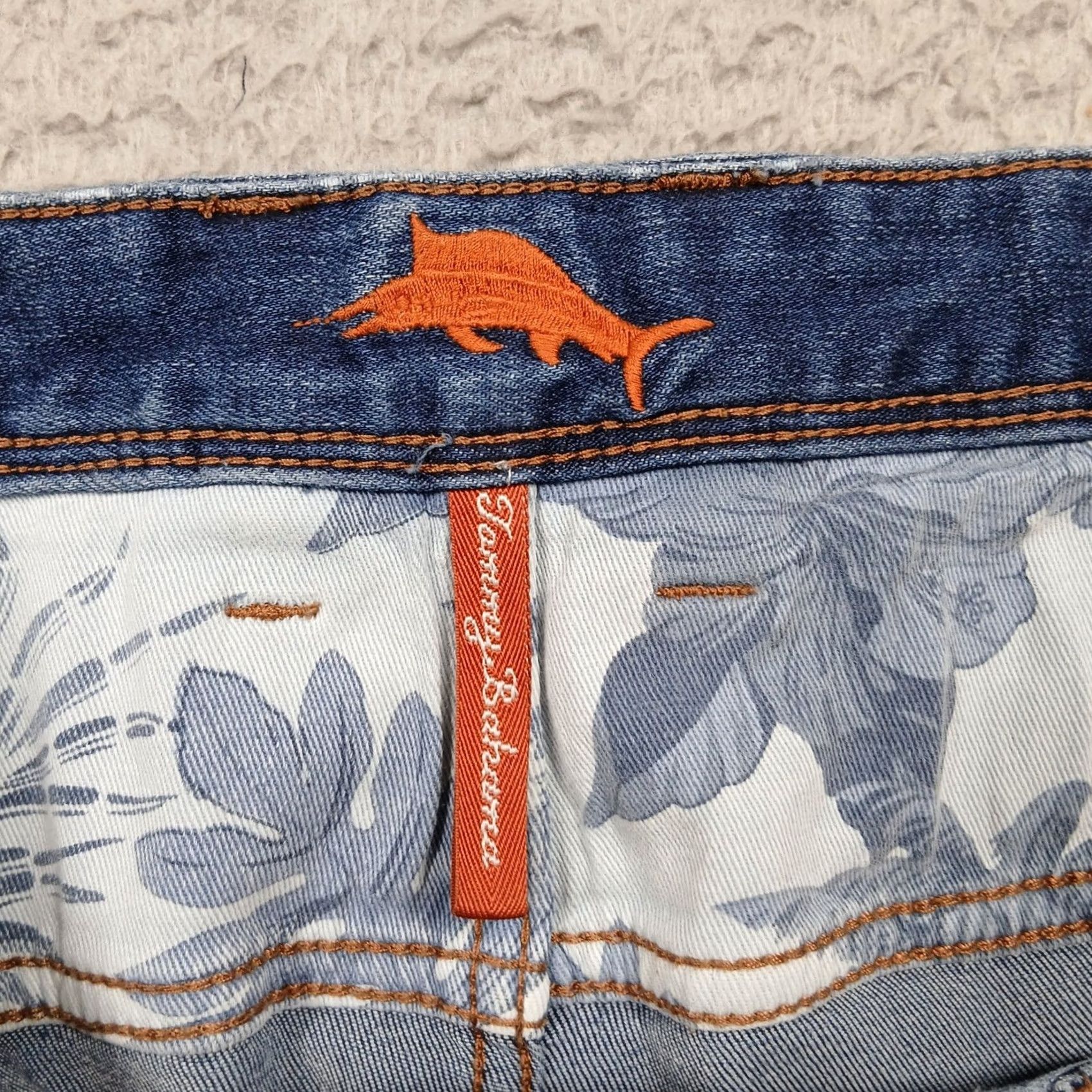 Tommy Bahama Tommy Bahama Jeans Mens 48x30 Blue Denim Marlin Patch Logo Relaxed Fit Big & Tall Size US 32 / EU 48 - 5 Thumbnail