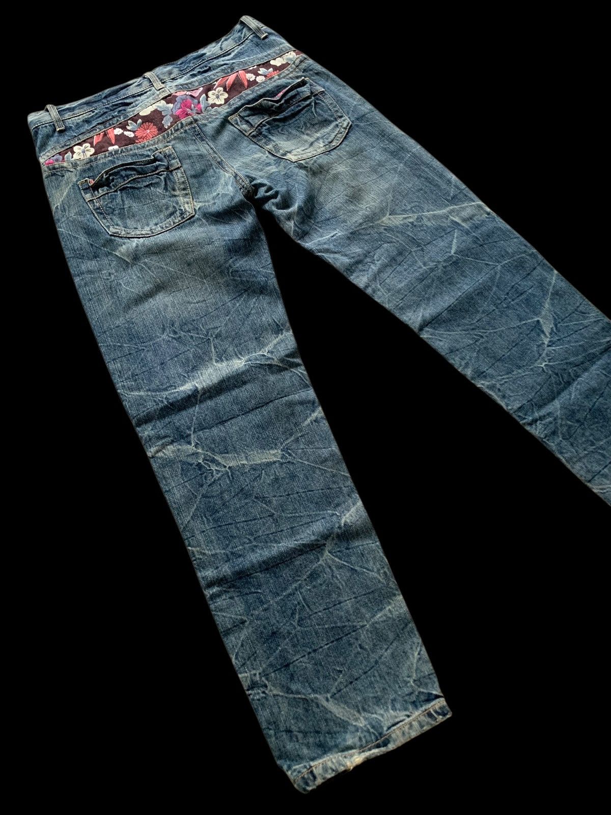 Japanese Brand × Kapital Vintage Denim Floral Japanese Style Distressed Jeans Size 32" / US 10 / IT 46 - 17 Thumbnail