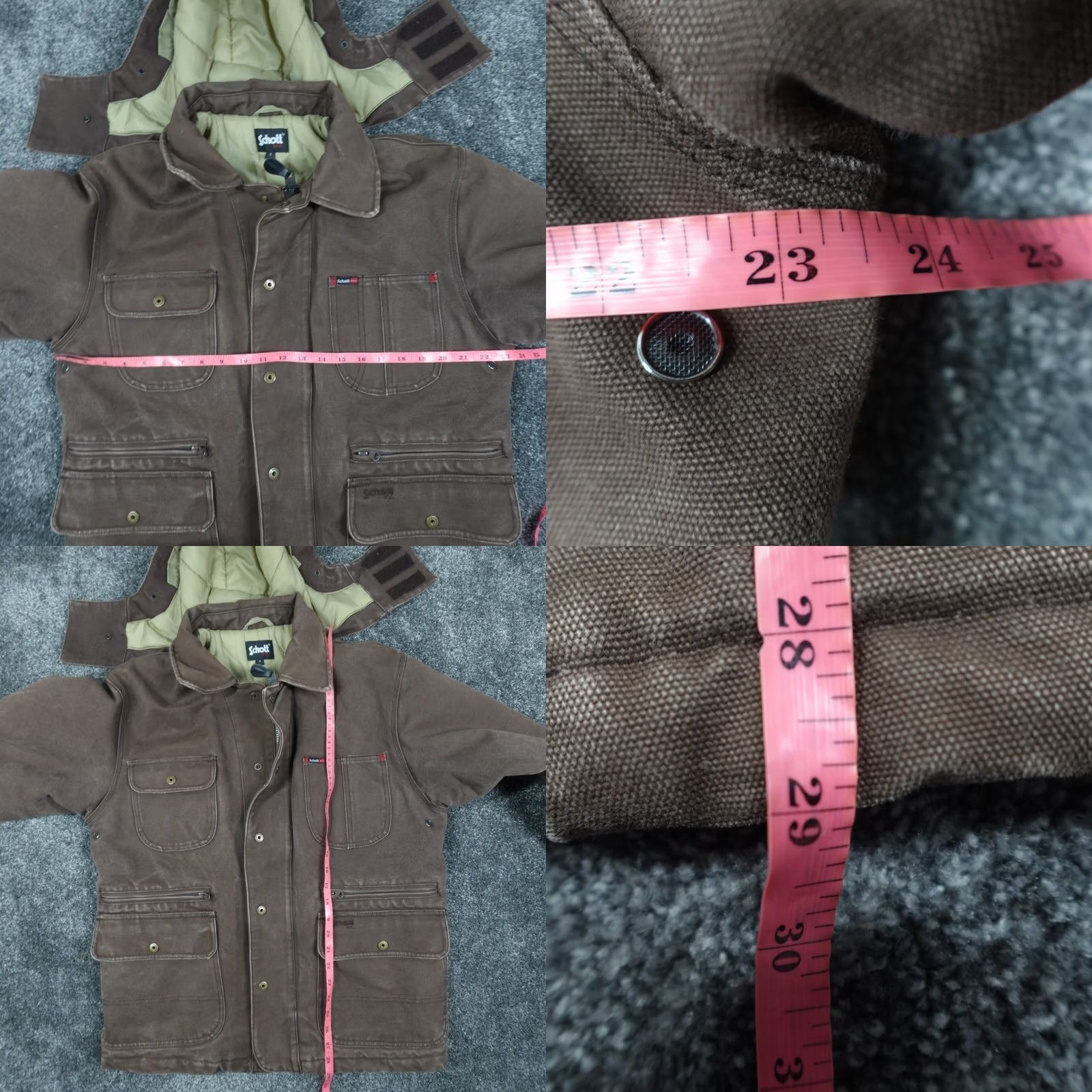 Schott Schott NYC Jacket Mens Small Brown Cotton Heavy Chore Utility Pockets Workwear Size US S / EU 44-46 / 1 - 9 Thumbnail