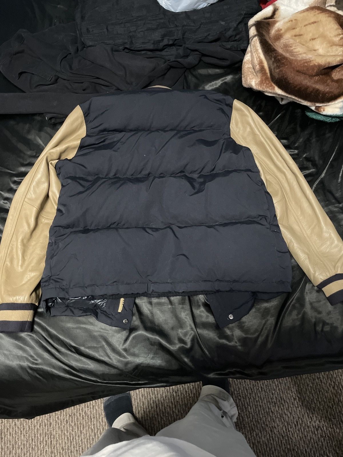Nike × Vintage Nike leather winter jacket Size US L / EU 52-54 / 3 - 2 Thumbnail