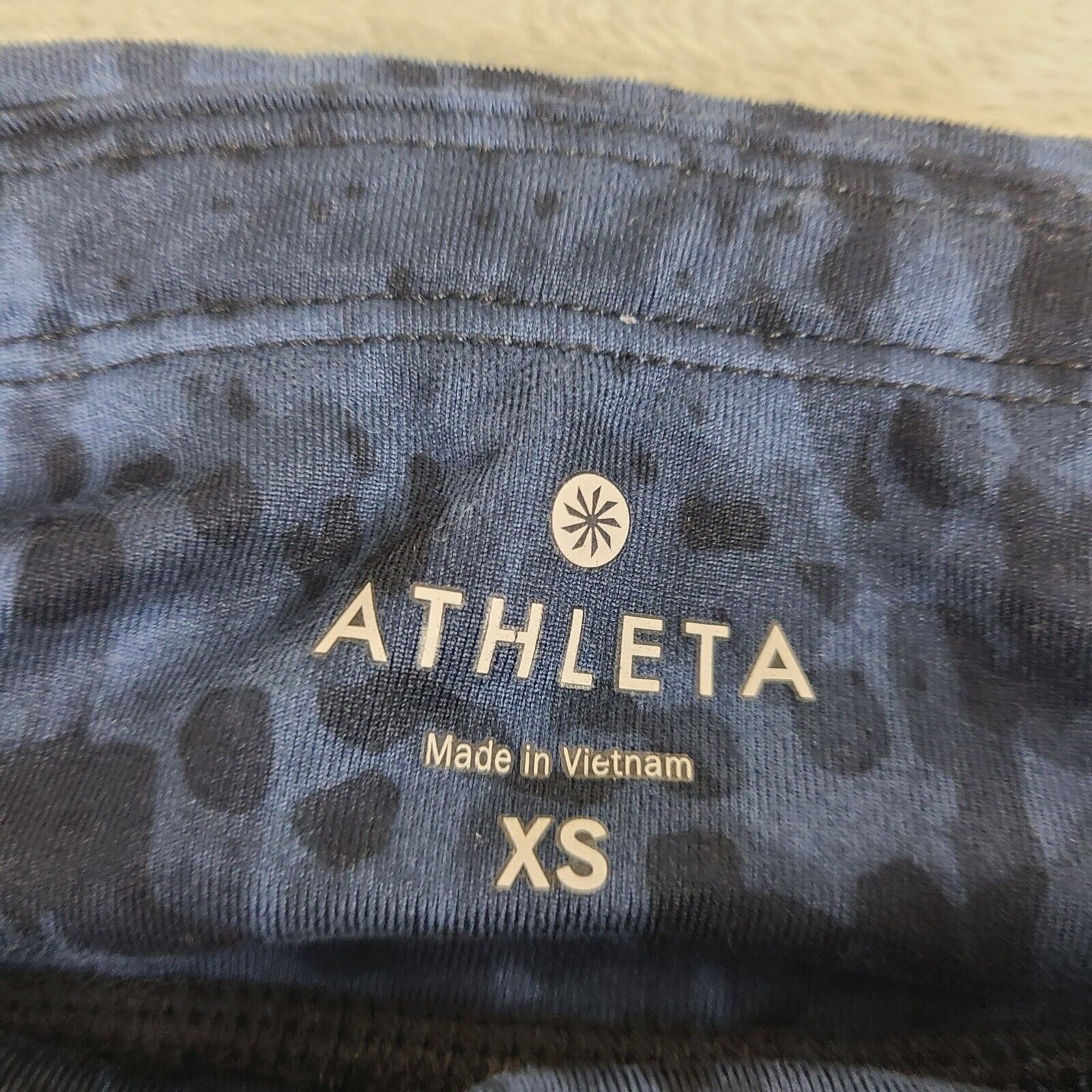 Athleta Athleta Blue Dapple Be Free Knicker Tight Yoga Fitness Pant Size 27" / US 4 / IT 40 - 3 Thumbnail