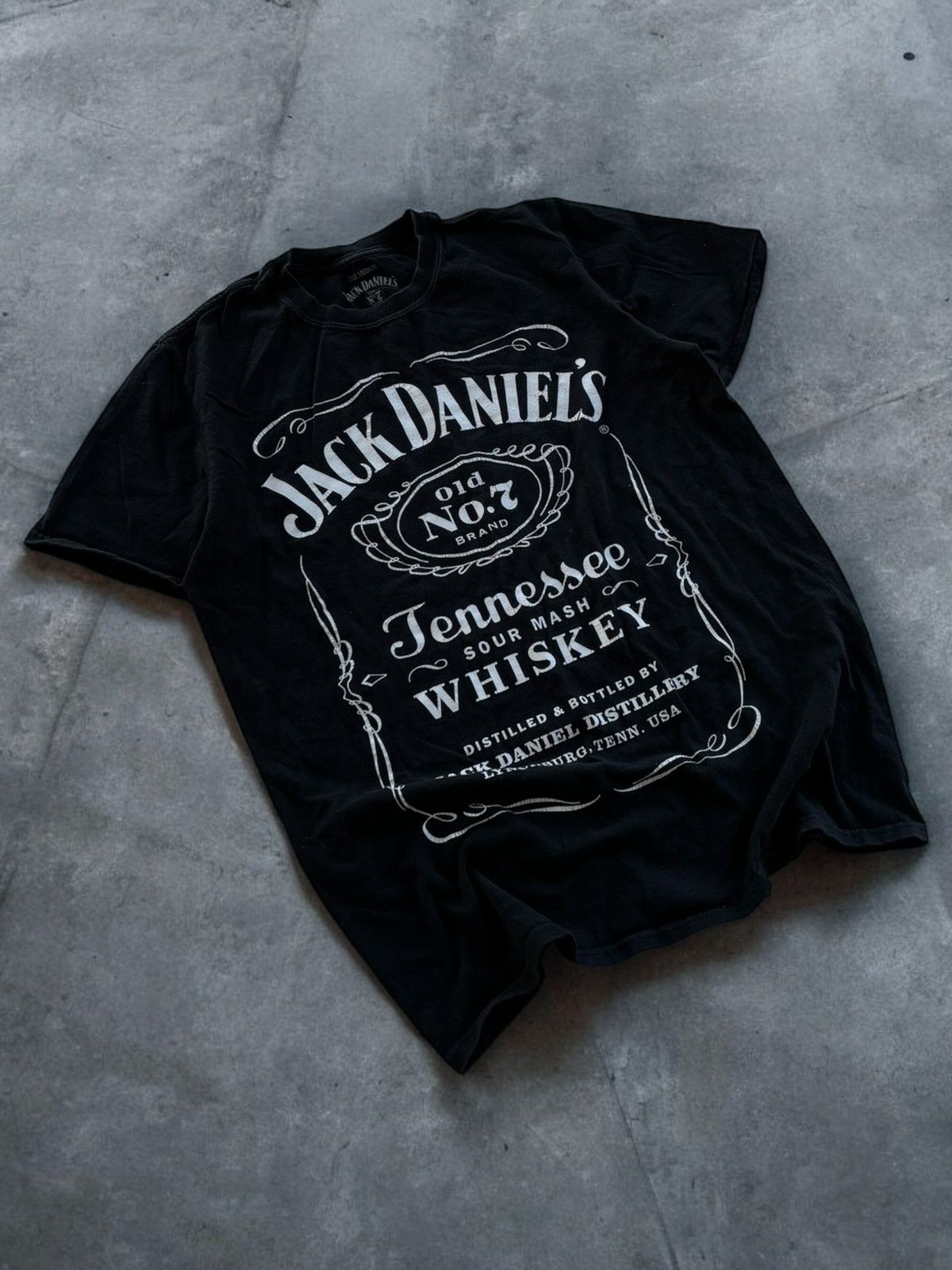 Other × Vintage Vintage Jack Daniels Old Time Washed Black Tee Shirt Size US M / EU 48-50 / 2 - 2 Thumbnail