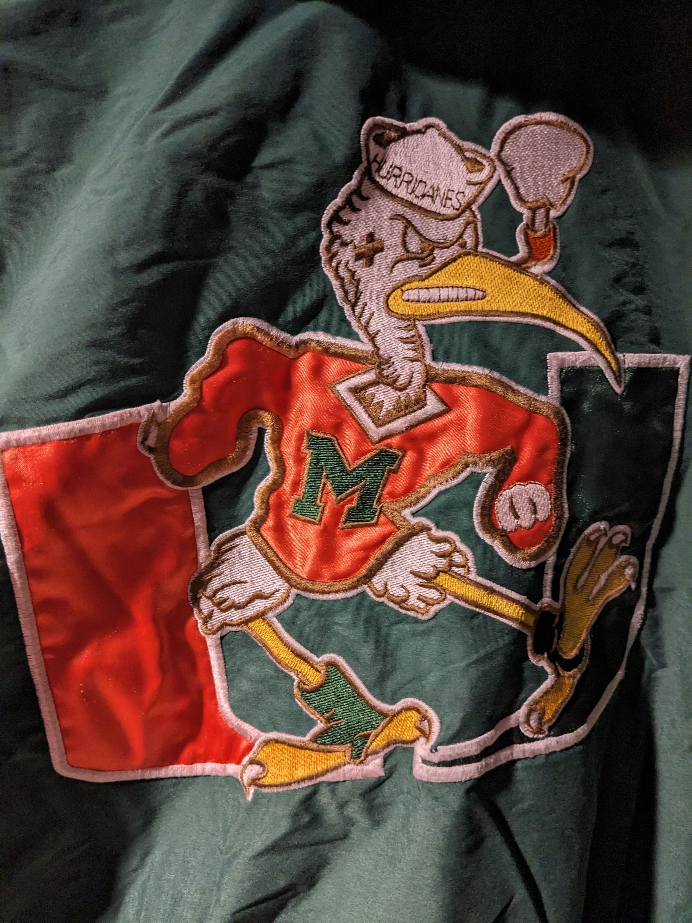 Vintage Vintage 90s Miami Hurricanes College Starter Puffer Jacket Size US M / EU 48-50 / 2 - 2 Thumbnail