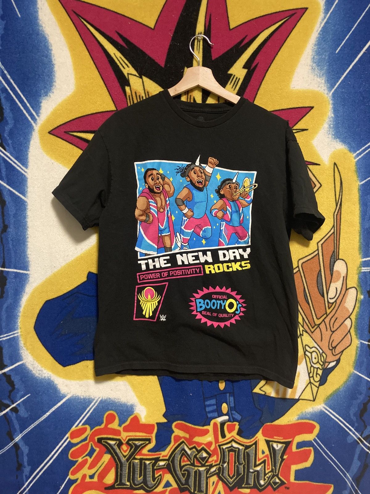 WWE 2016 WWE NEW DAY ROCKS Booty O's 8-Bit NES COVER SHIRT Size US L / EU 52-54 / 3 - 1 Thumbnail