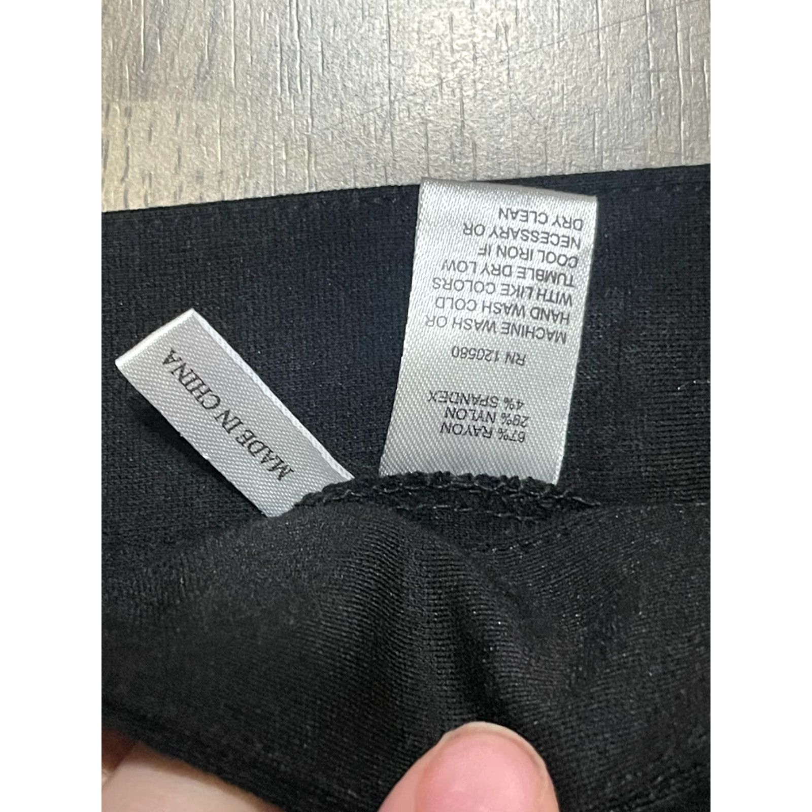 Vintage Amanda + Chelsea Pants Dress Pants Women 14 Black Regular Straight Inseam 26 in Casual Solid Vintage No Size 36" / US 14 / IT 50 - 7 Thumbnail