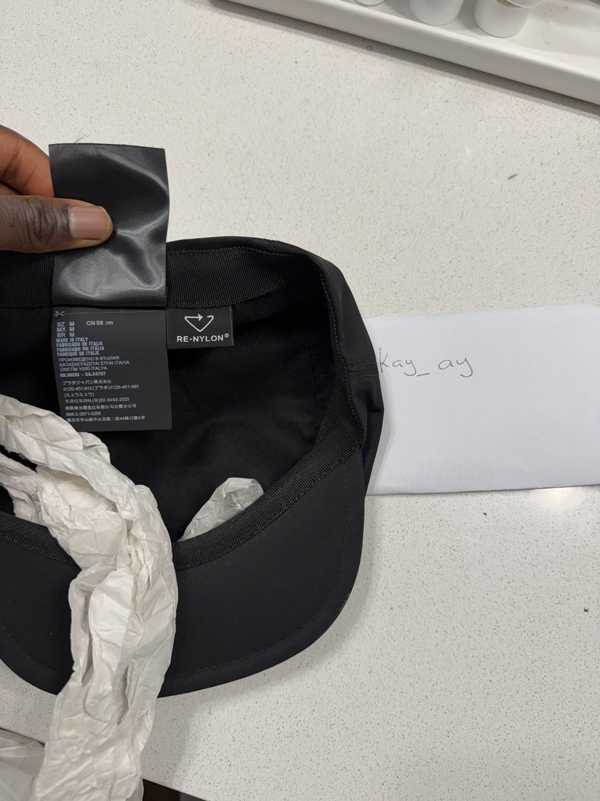 Prada Prada Re-Nylon hat Size 42 - 14 Thumbnail