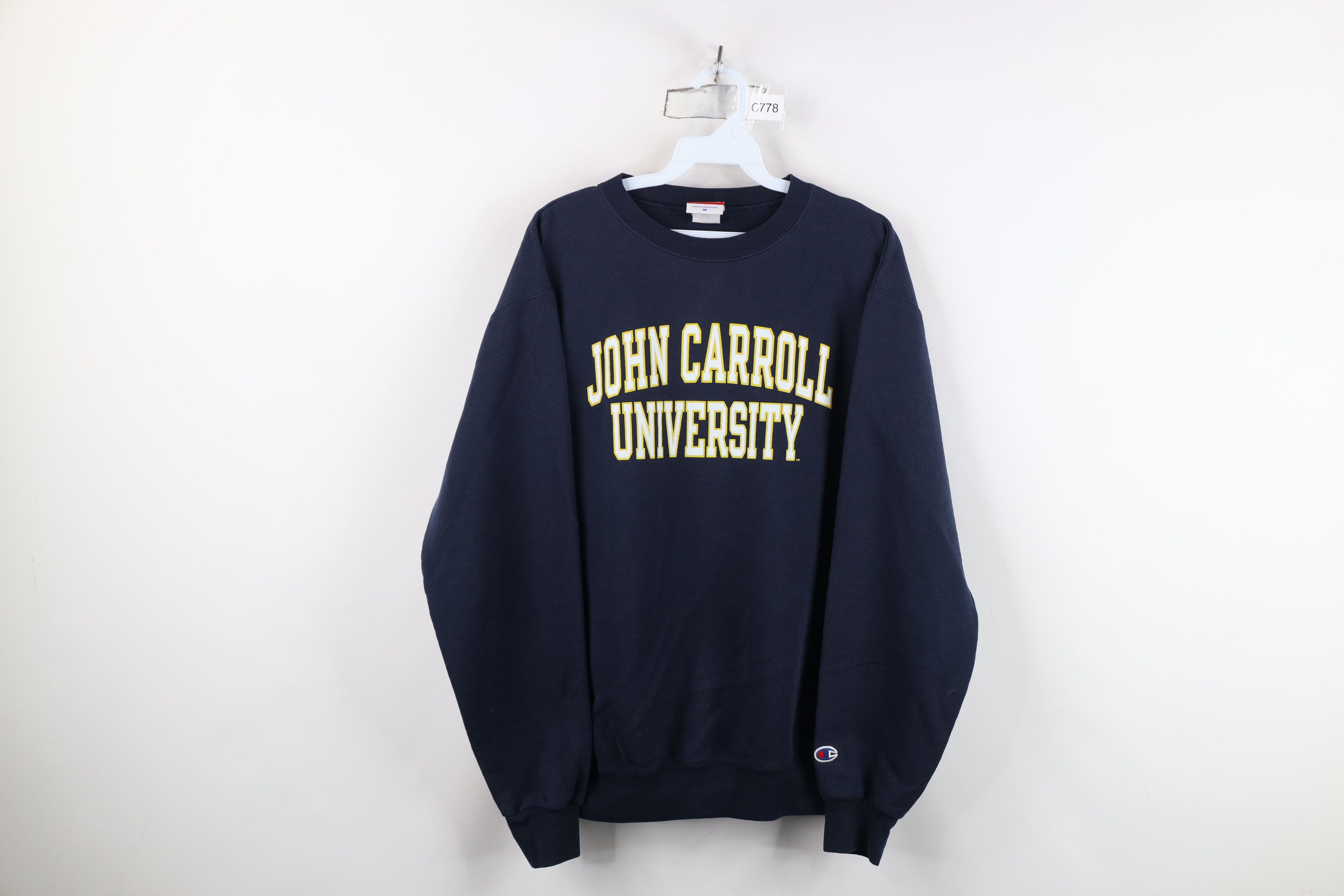 Champion Vintage 90s Champion John Carroll University Sweatshirt Blue Size US M / EU 48-50 / 2 - 1 Thumbnail