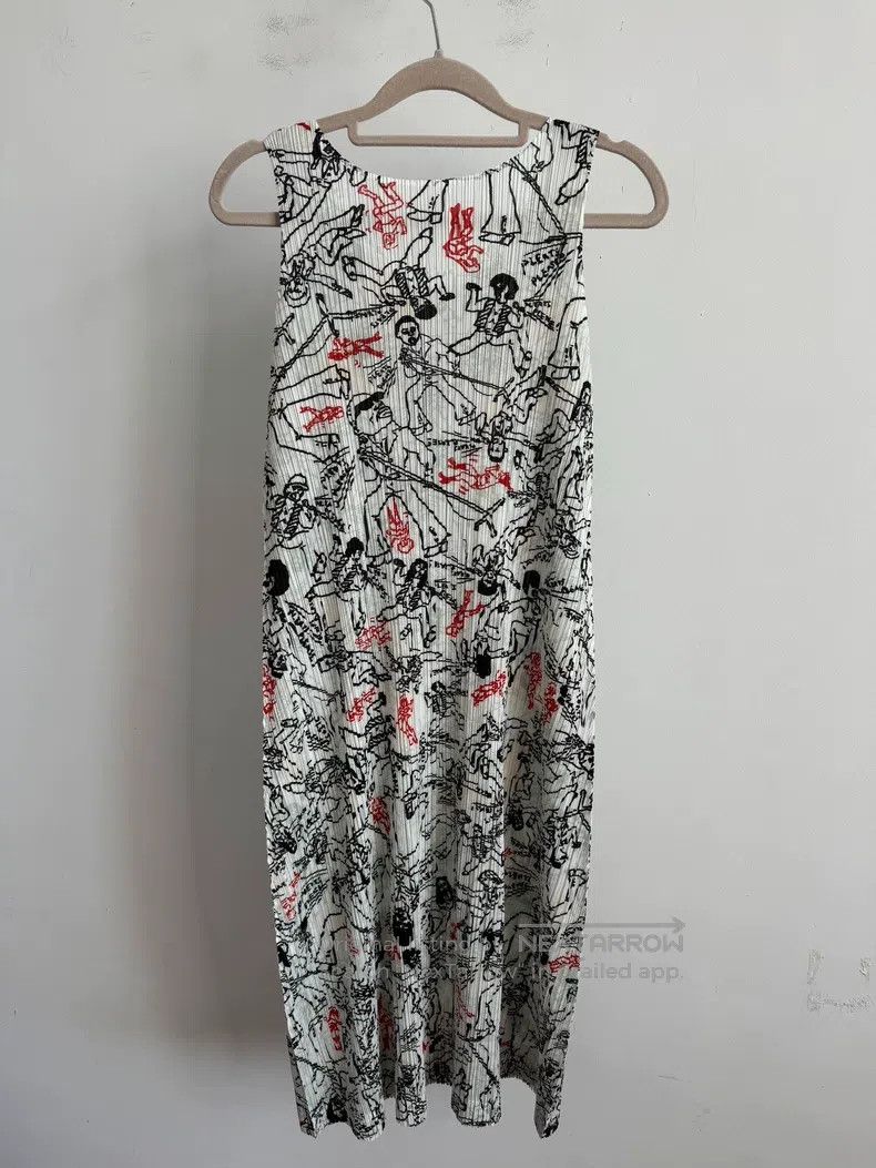 Issey Miyake Issey Miyake Gray Dress Size L / US 10 / IT 46 - 2 Thumbnail