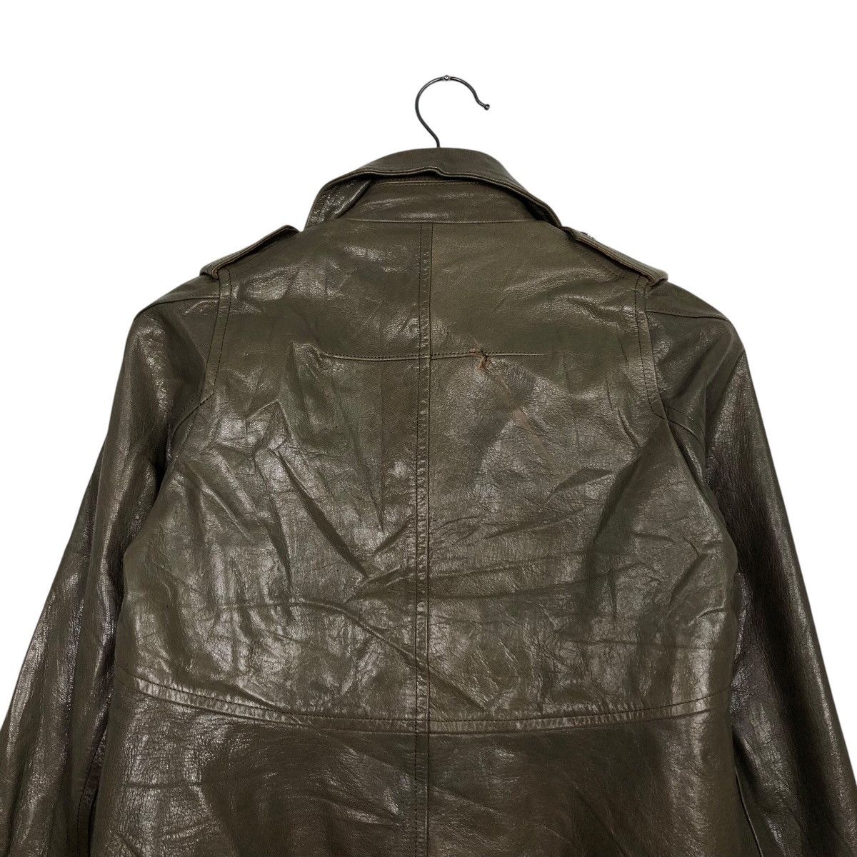 Japanese Brand Leather Jacket Double Collar Support Surface 14th Addiction Size M / US 6-8 / IT 42-44 - 10 Thumbnail