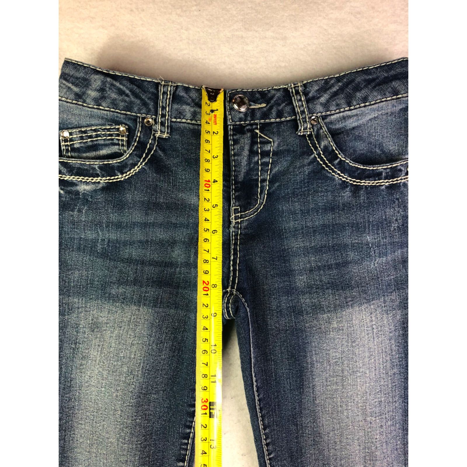 Vintage Xhilaration Jeans Regular Cropped Womens Size 14 27x21 Blue Jeans Size 36" / US 14 / IT 50 - 5 Thumbnail