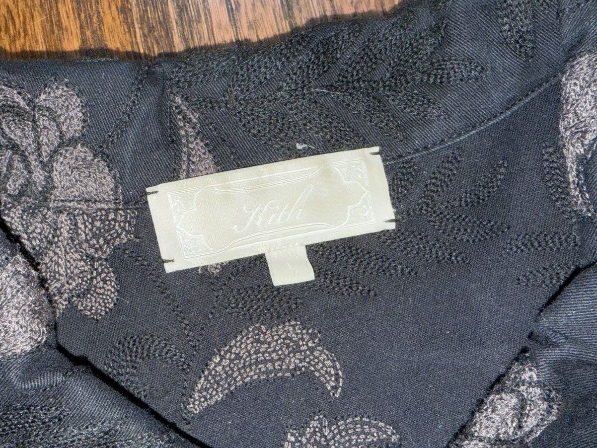 Kith Kith Embroidered Black Floral Stitched Button-Up Shirt Large Size US L / EU 52-54 / 3 - 3 Thumbnail