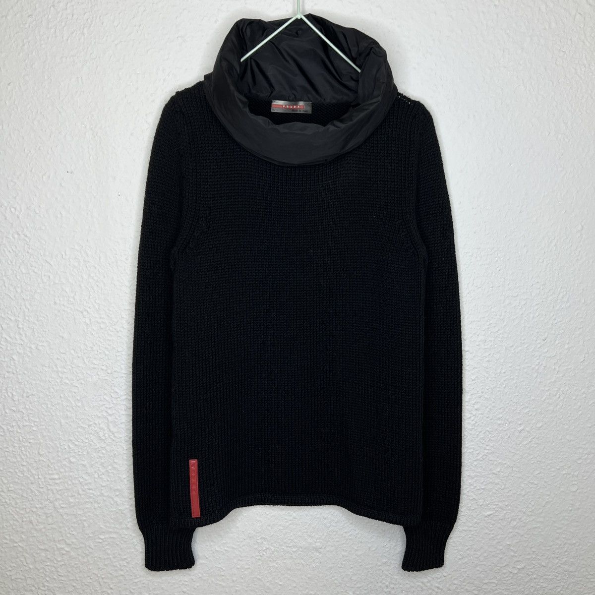 Prada Prada Sweater Knitwear Turtleneck Black Wool Nylon Size M / US 6-8 / IT 42-44 - 1 Thumbnail