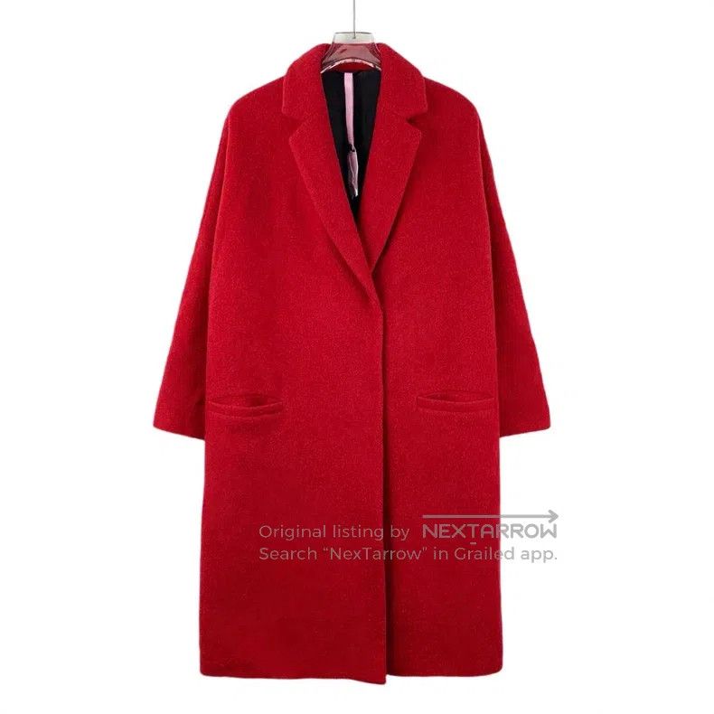 Brunello Cucinelli Brunello Cucinelli Red collar long sleeve coat Size XS / US 0-2 / IT 36-38 - 1 Thumbnail