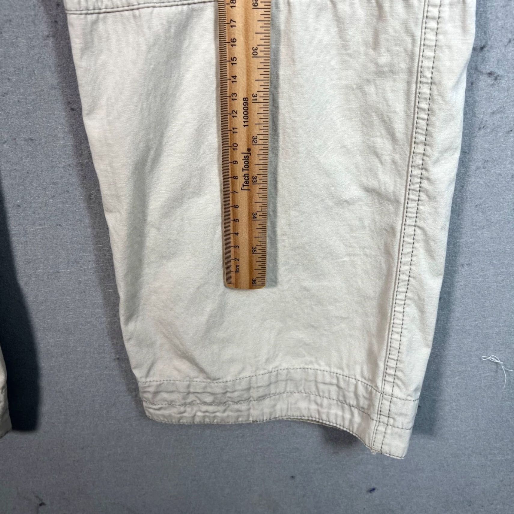 Vintage Wearfirst Mens Beige Cargo Pants 36x30 Straight Fit Y2K Baggy Skater Grunge Size US 36 / EU 52 - 6 Thumbnail