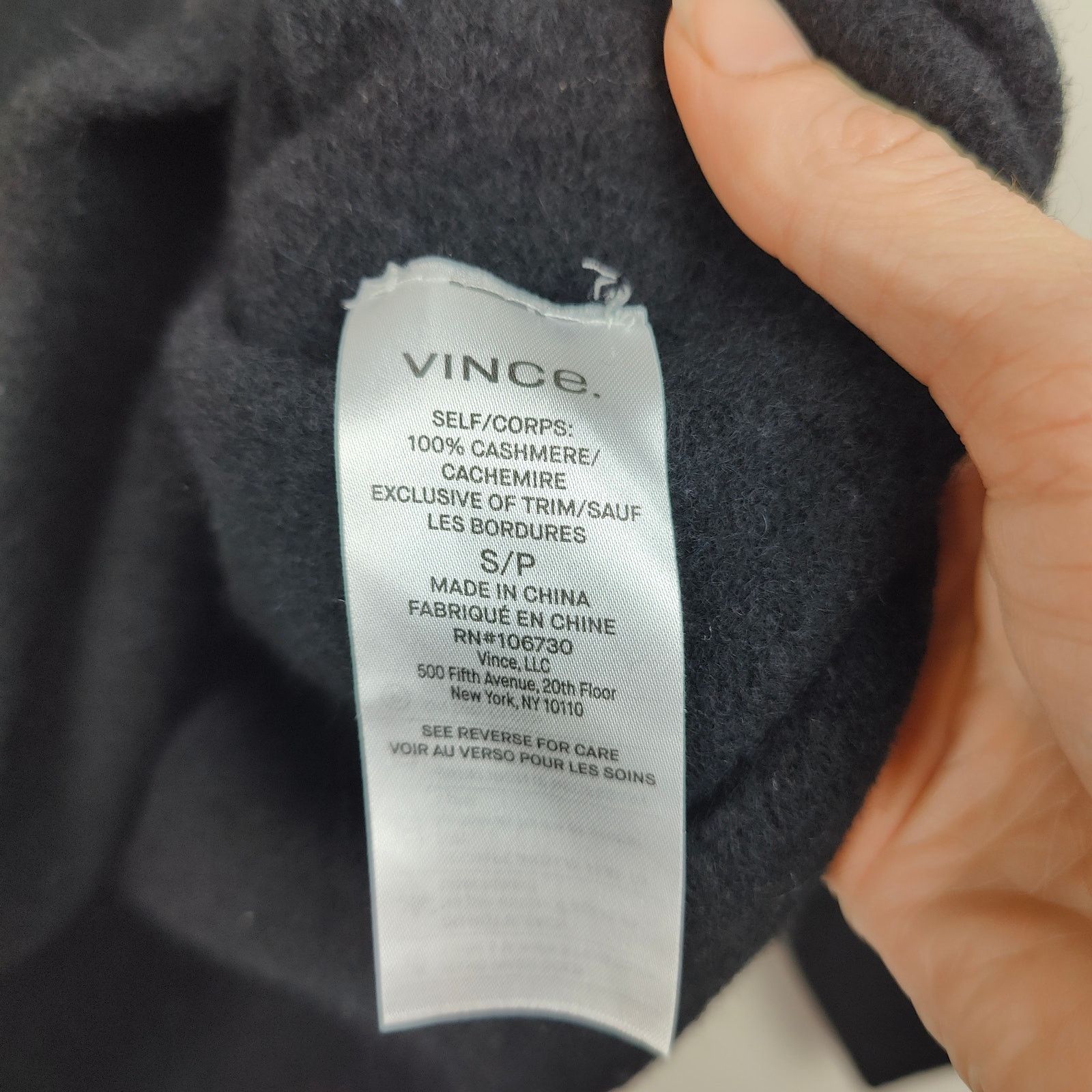 Vince Vince Cashmere Turtleneck Sweater Womens Small Black Size S / US 4 / IT 40 - 6 Thumbnail