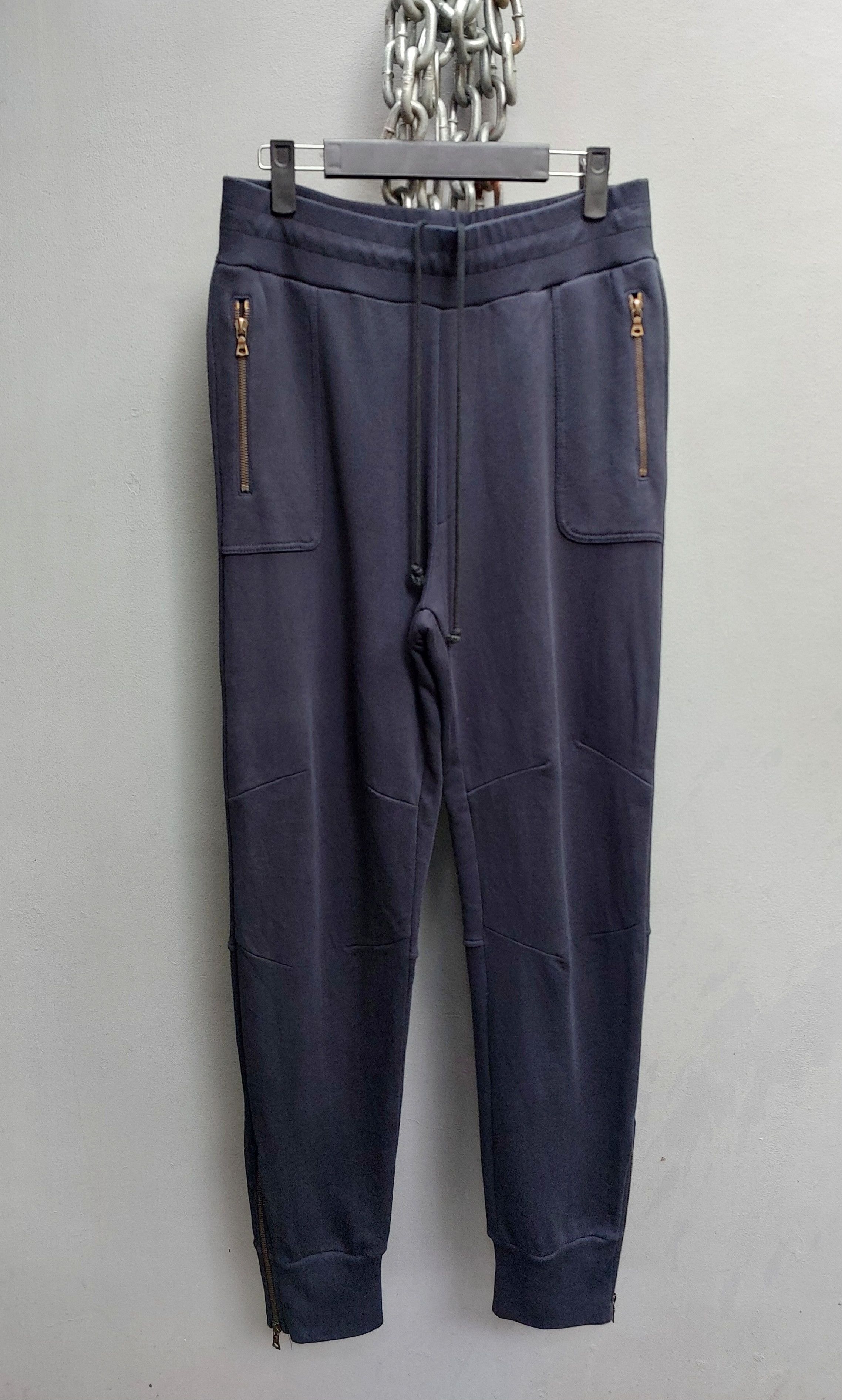 Dries Van Noten Dries Van Noten Jersey Zipper Sweatpants Size US 33 - 1 Thumbnail