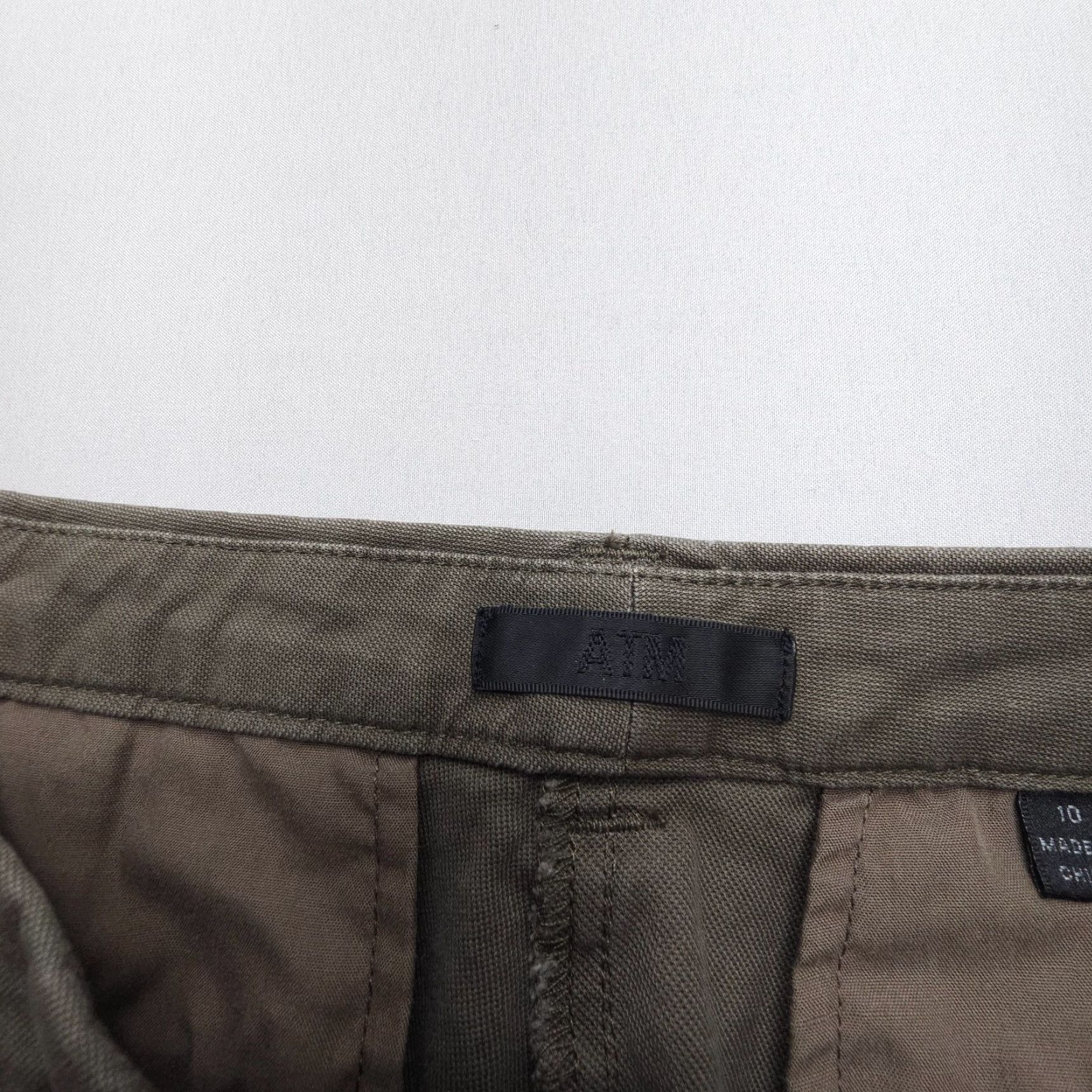 Vintage ATM Anthony Thomas Melillo Green Cropped Boyfriend Pants Size 10 33x25" Casual Womens Size 32" / US 10 / IT 46 - 5 Thumbnail