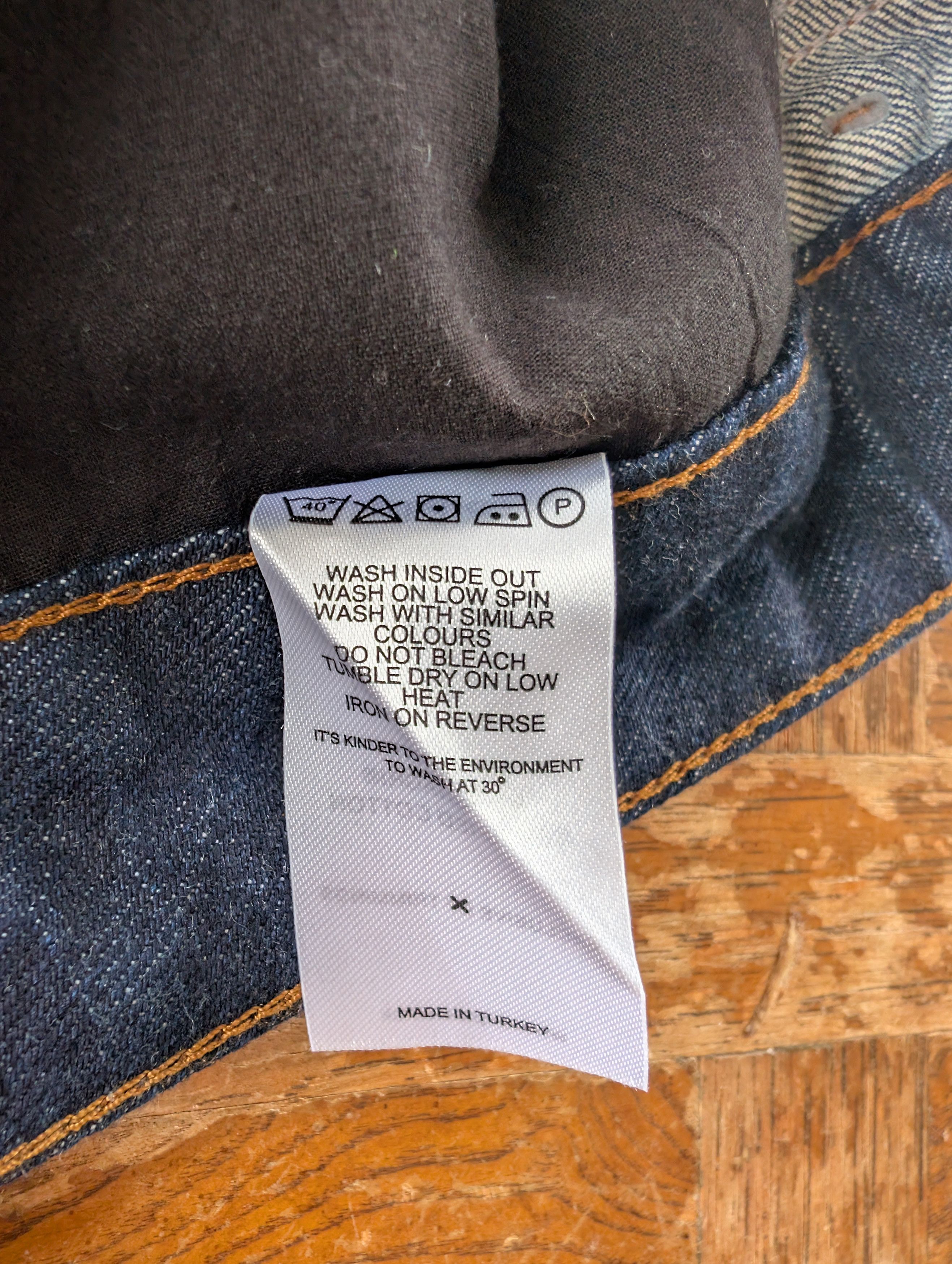 Other Indigo Straight Leg Jeans Size US 32 / EU 48 - 6 Thumbnail
