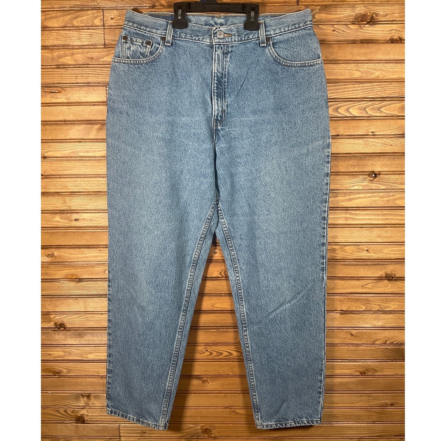 Levi's Vtg 90s Womens Levi's 550 Relaxed Fit Tapered Leg Sz 16 Moms Size 33" - 2 Thumbnail