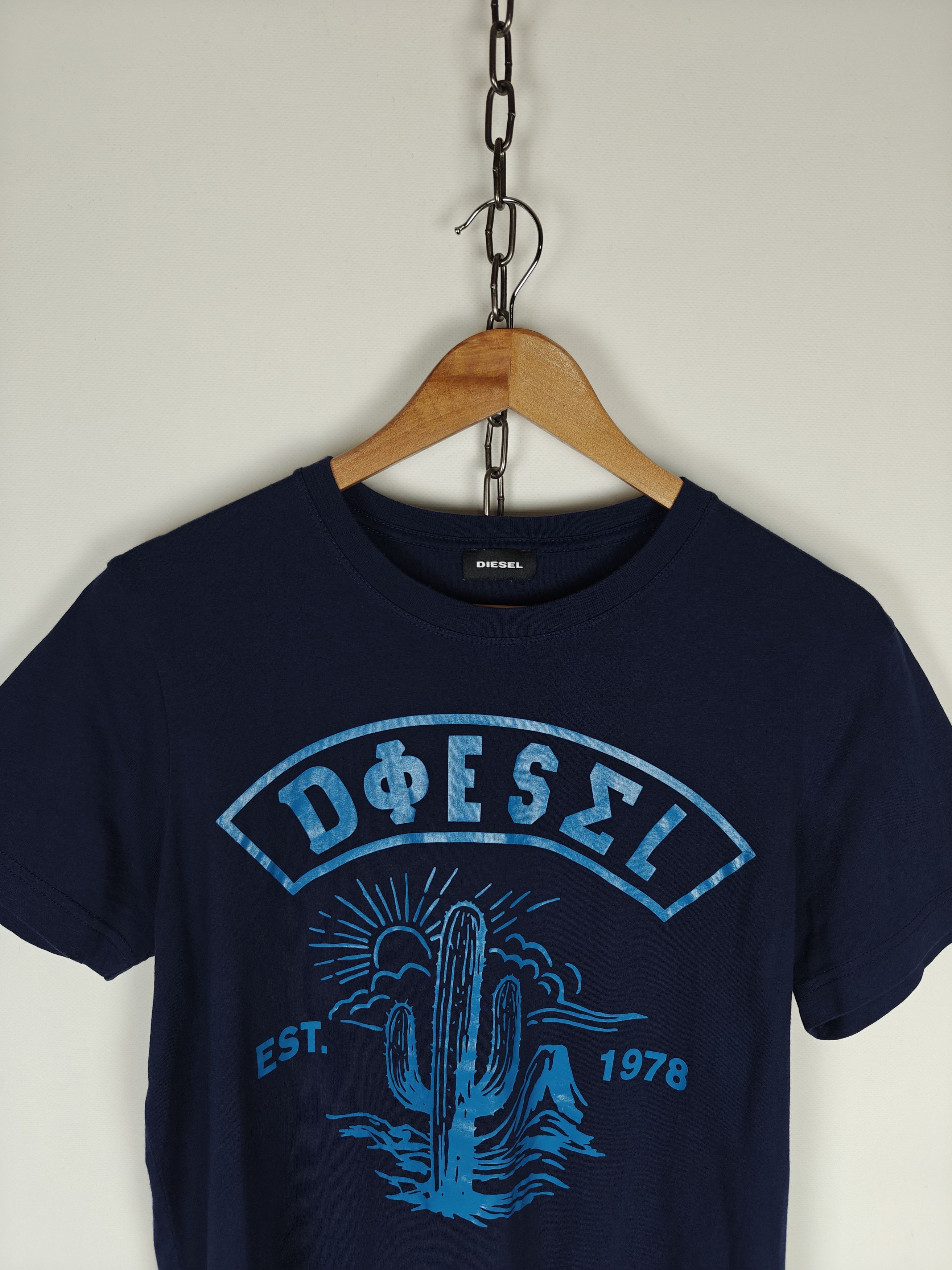 Diesel Diesel T-Shirt Big Print Tee Crew Navy size L Size US L / EU 52-54 / 3 - 2 Thumbnail