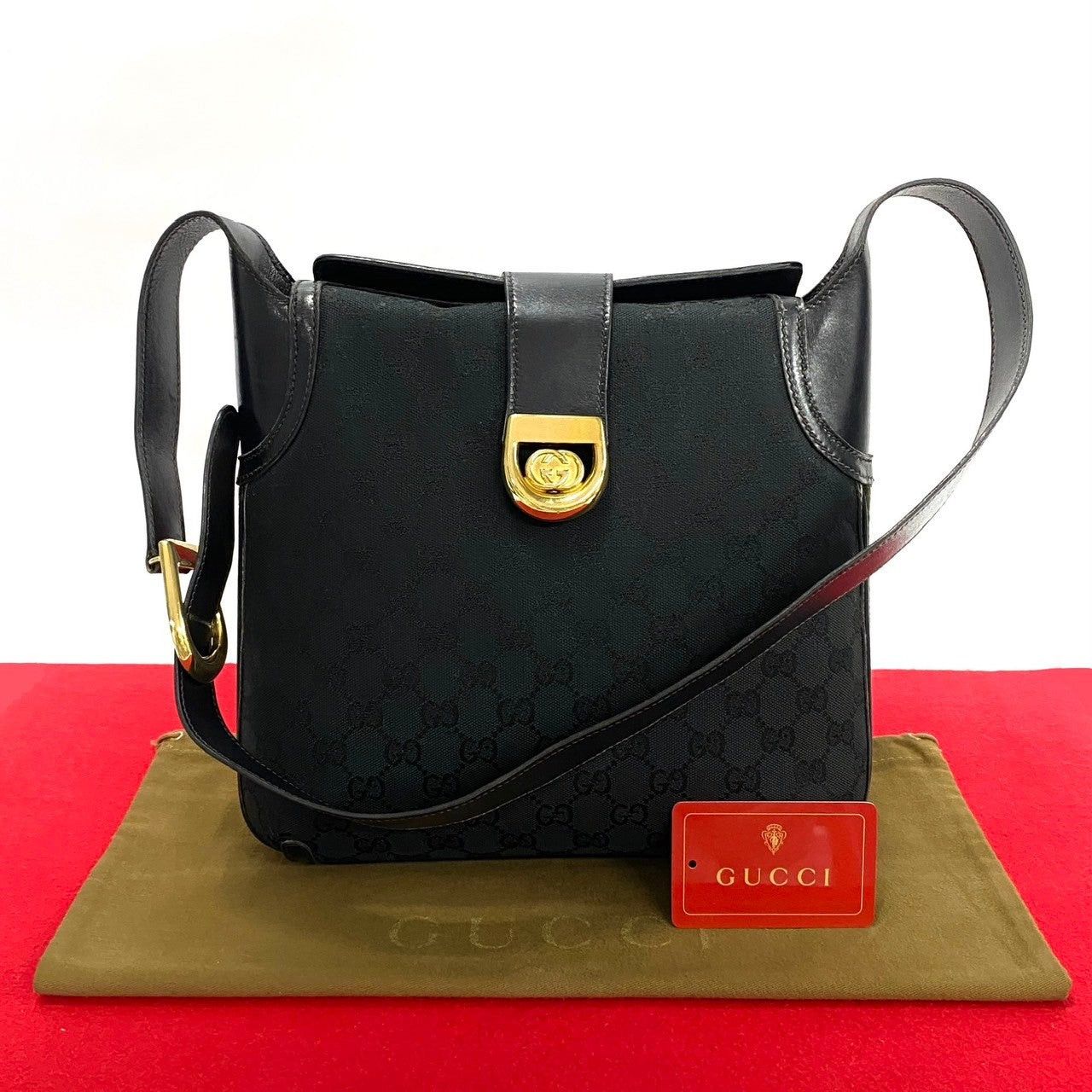 Gucci Gucci Shoulder Bag Black Leather Size ONE SIZE - 1 Thumbnail
