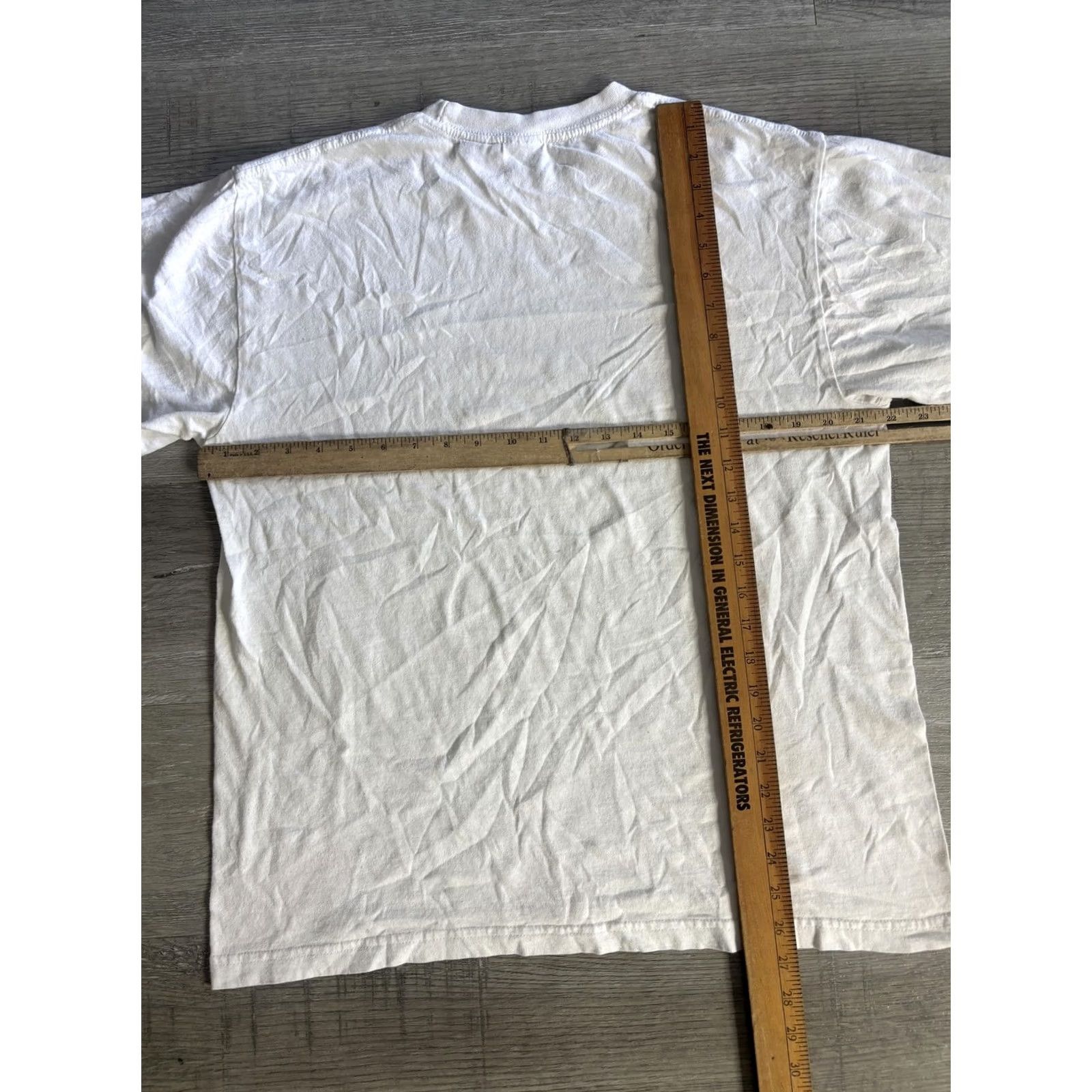 Vintage American Flag Peace Sign Shirt Men L White Patriotic Graphic Tee USA Size US L / EU 52-54 / 3 - 5 Thumbnail