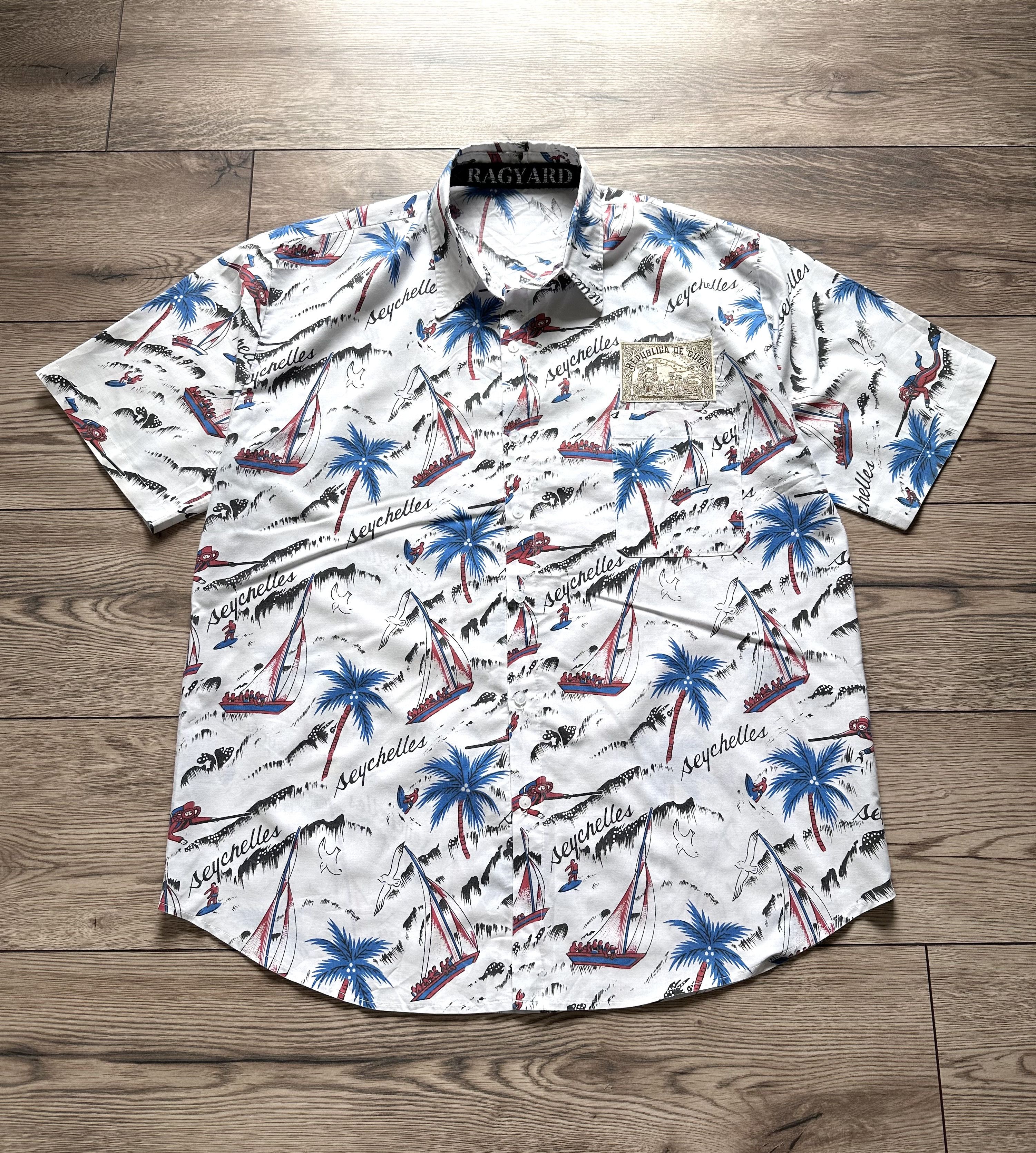 Other Vintage Hawaiian shirt retro 90s y2k summer Cuba Republic Size US XL / EU 56 / 4 - 7 Thumbnail