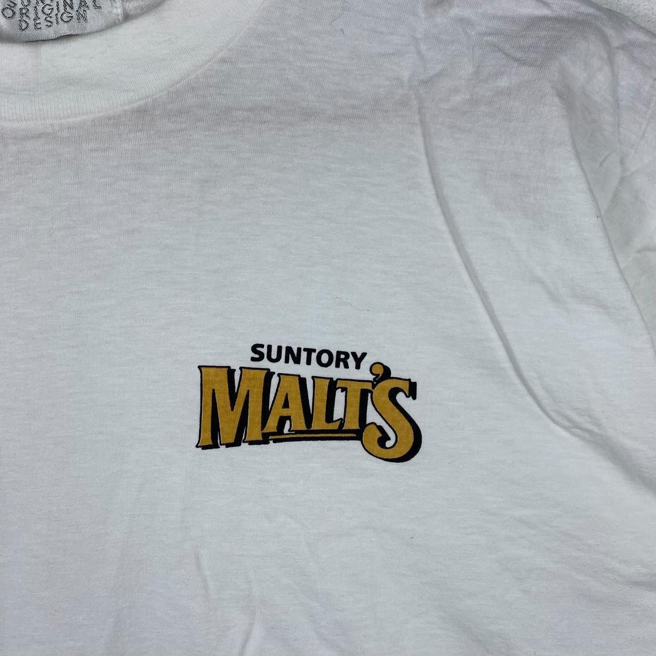 Vintage Vintage 90’ SUNTORY ORIGINAL DESIGN Malts Tee Shirt Size US M / EU 48-50 / 2 - 3 Thumbnail