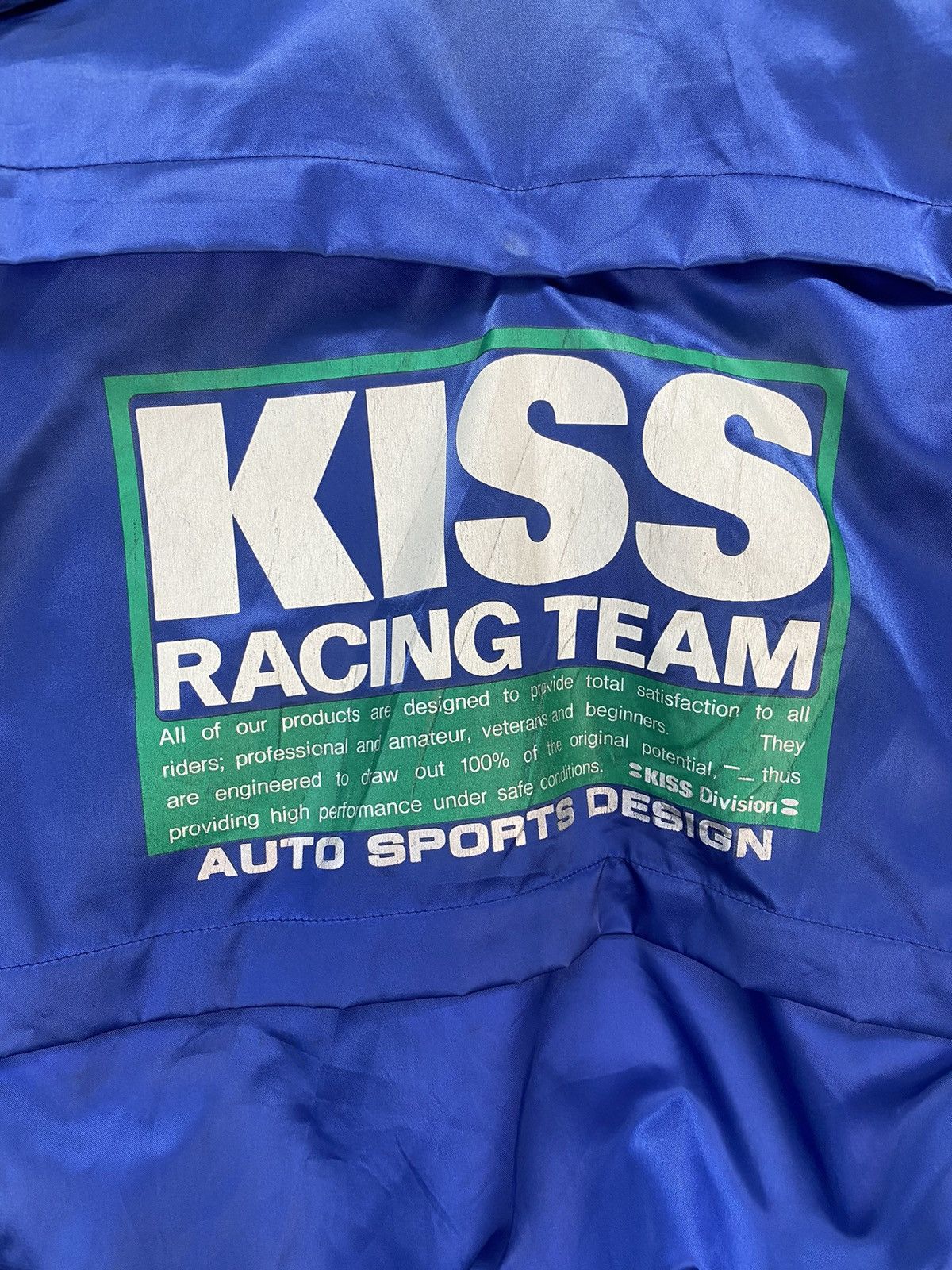 Japanese Brand Vintage Kiss Racing Team Bomber Jacket Size US L / EU 52-54 / 3 - 7 Thumbnail