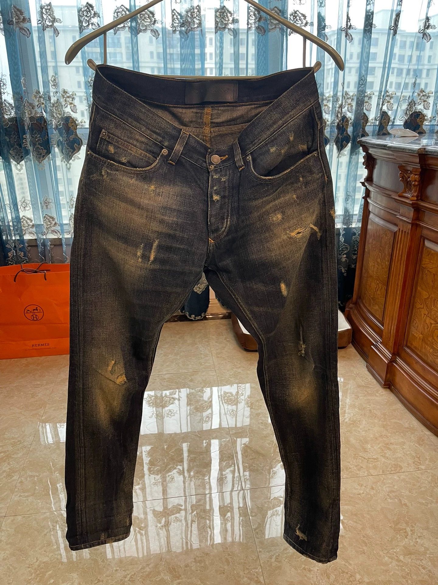 Dolce & Gabbana DG Size 44 Jeans Subtle Distressed Light Blue Versatile Size US 28 / EU 44 - 1 Thumbnail