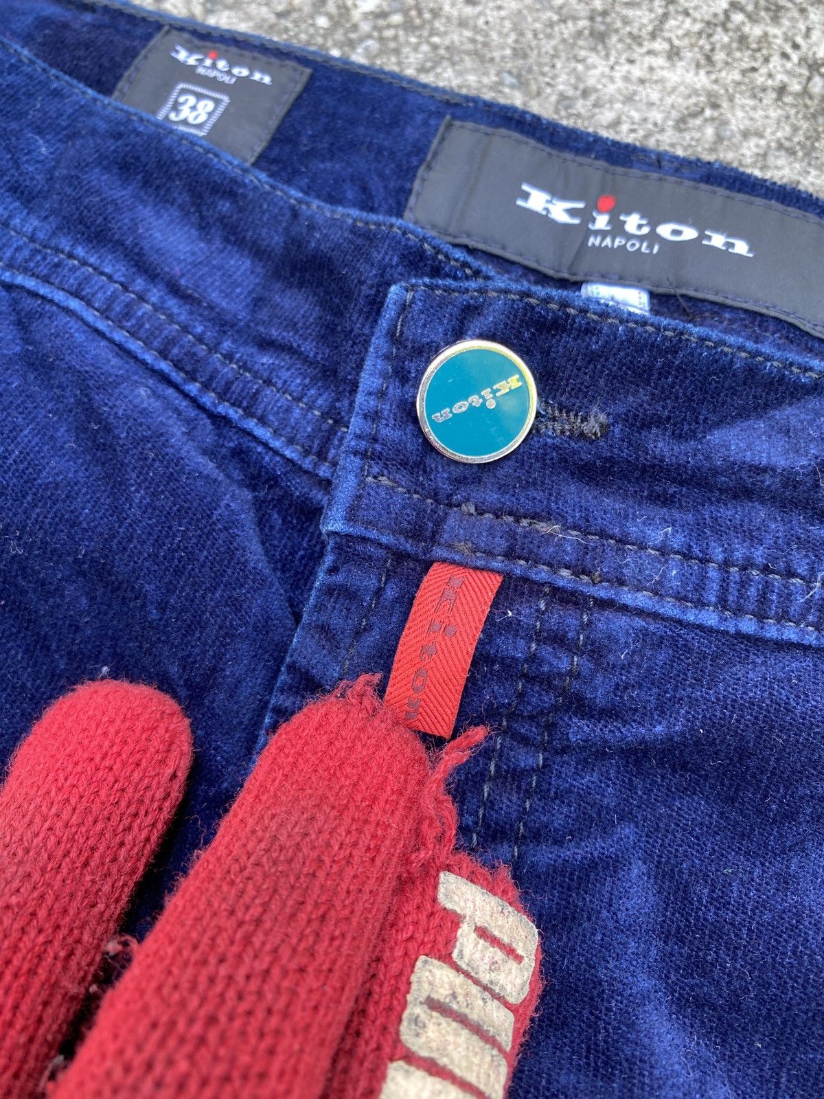 Kiton Kiton Napoli Italy Velvet Corduroy Pant Size US 33 - 14 Thumbnail