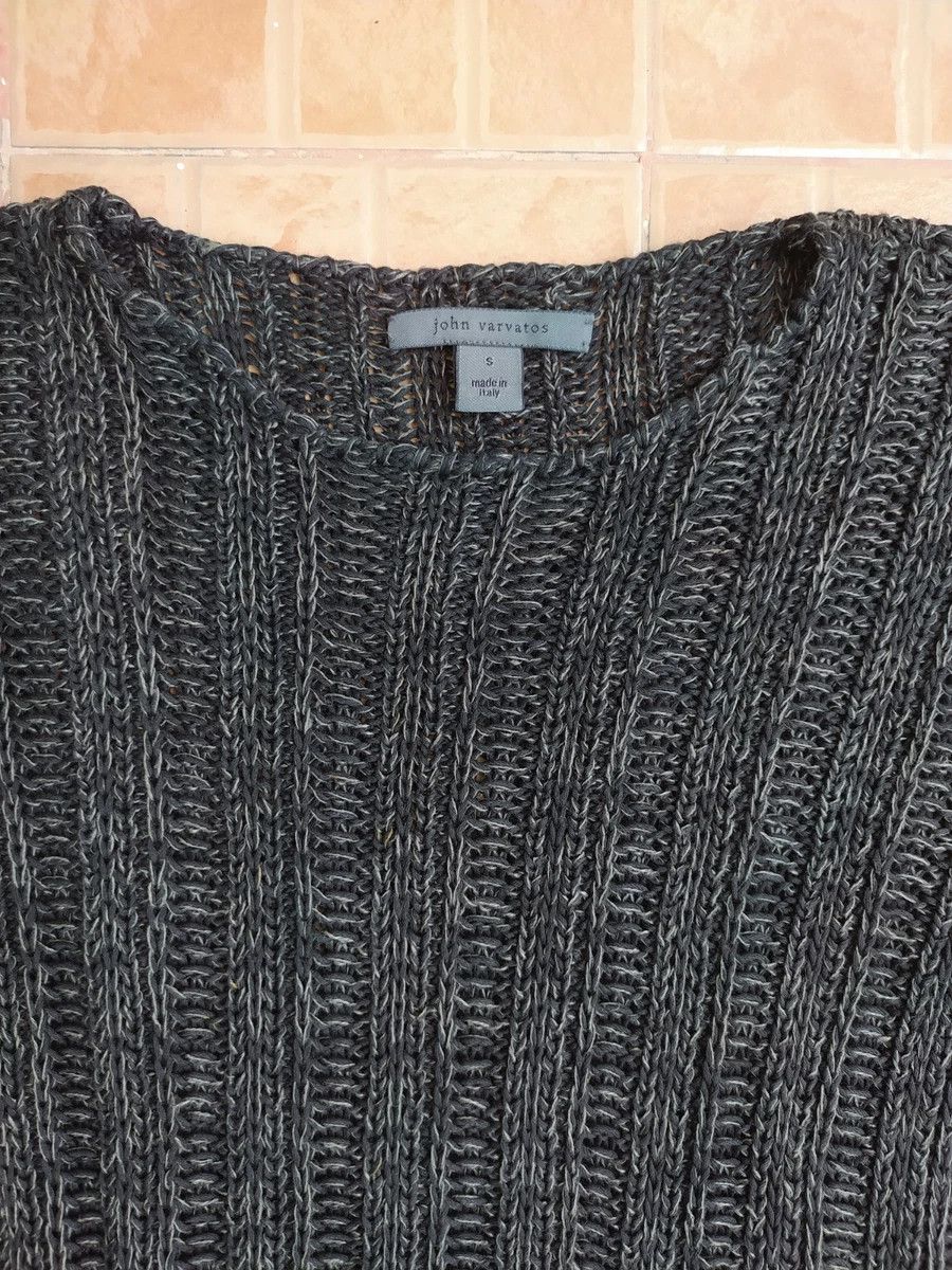 John Varvatos JOHN VARVATOS KNIT CROCHET LINEN SWEATER Size US M / EU 48-50 / 2 - 3 Thumbnail