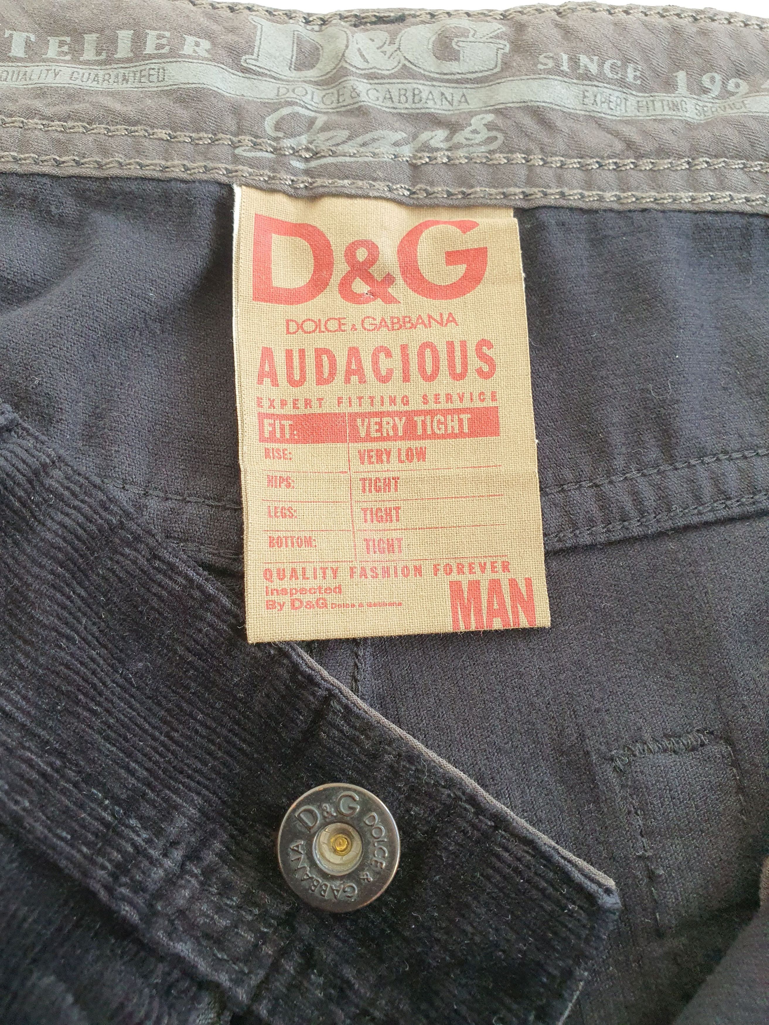 Dolce & Gabbana Vintage Corduroy Pants Trousers Jeans - AUDACIOUS (Y2K) Size US 34 / EU 50 - 5 Thumbnail