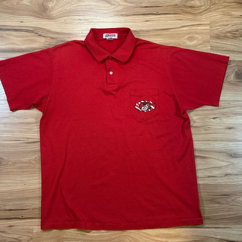 Jerzees Jerzees Men’s Polo Shirt XL Red Pocket Size US XL / EU 56 / 4 - 1 Thumbnail