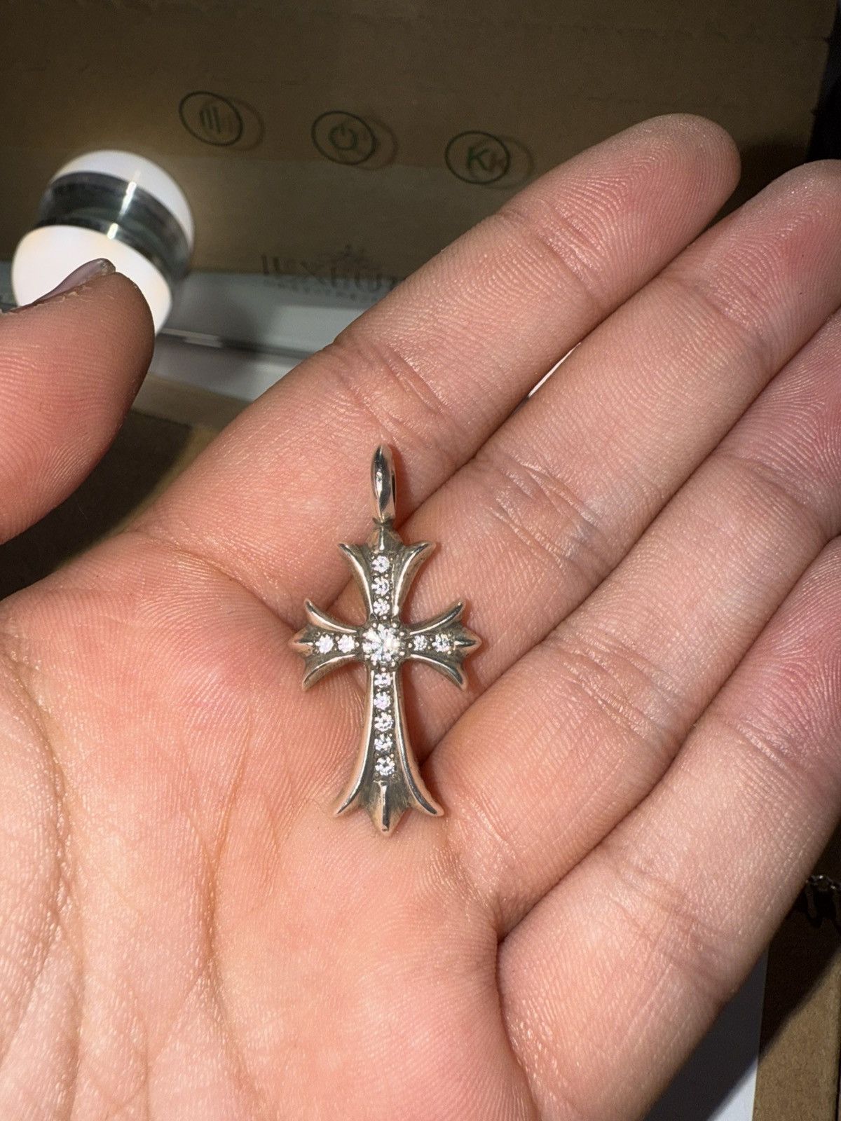 Chrome Hearts Chrome hearts dimond tiny pave white gold cross pendant Size ONE SIZE - 2 Thumbnail