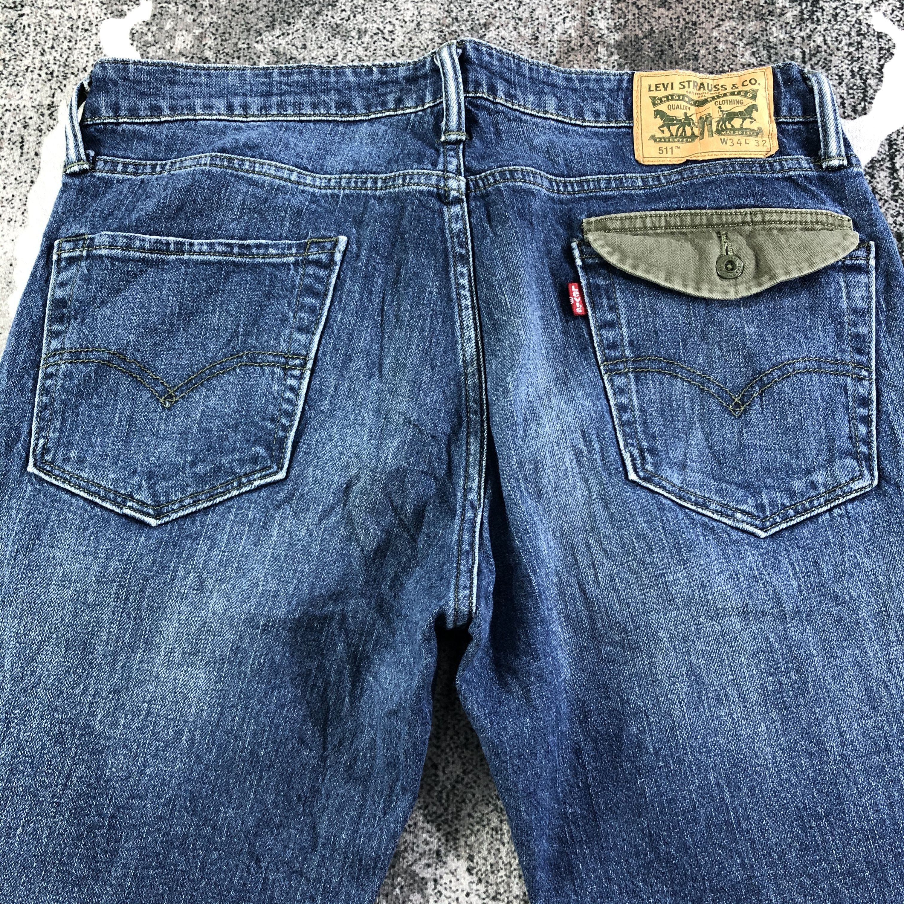 Levi's Levis 511 Jeans Faded Blue Denim KJ2090 Size US 34 / EU 50 - 4 Thumbnail