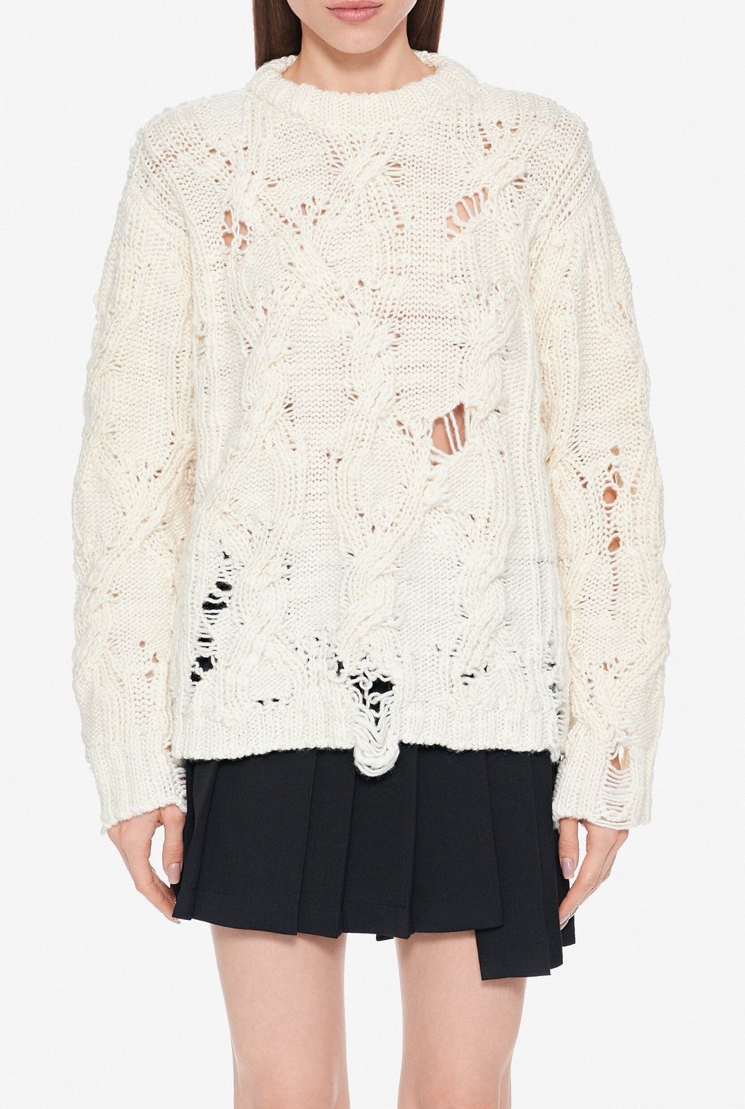 Last Size Acne Studios Oversized Distressed Woolen Sweater
