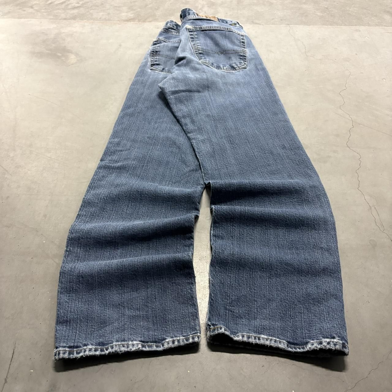 Lucky Brand Crazy Vintage Y2K 2000s Baggy Lucky Brand Dark Wash Denim Jeans! Size US 36 / EU 52 - 6 Thumbnail