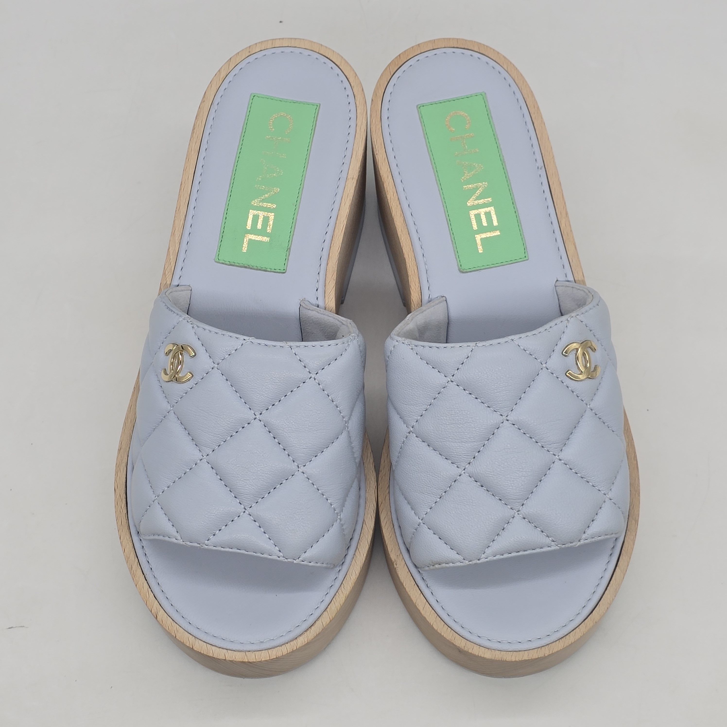 Chanel Chanel - 22C Quilted Leather Platform Sandals Size US 8 / IT 38 - 4 Thumbnail