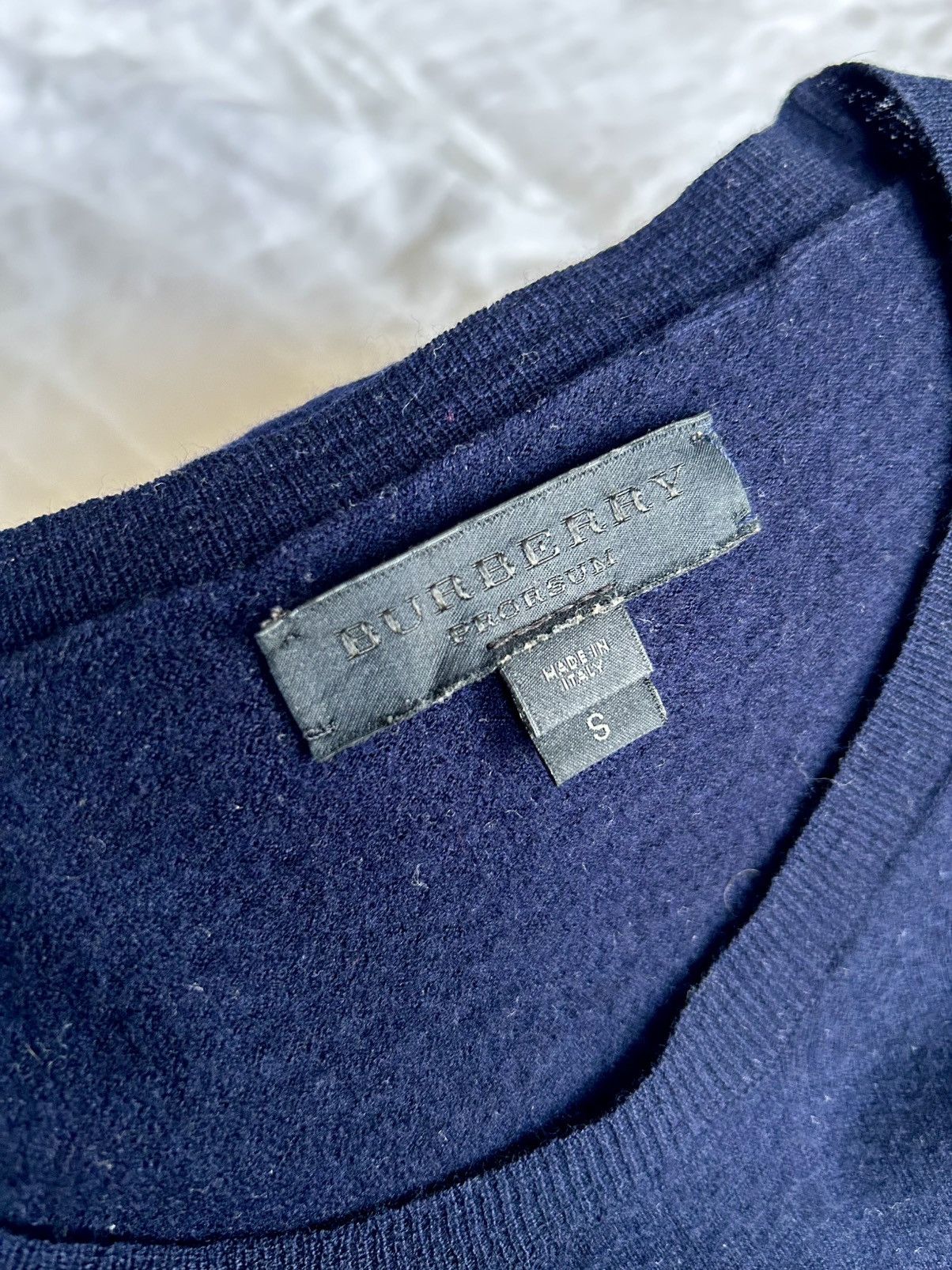 Burberry Prorsum Burberry Prorsum Men’s Navy Cashmere Sweater Size Small Size US S / EU 44-46 / 1 - 4 Thumbnail