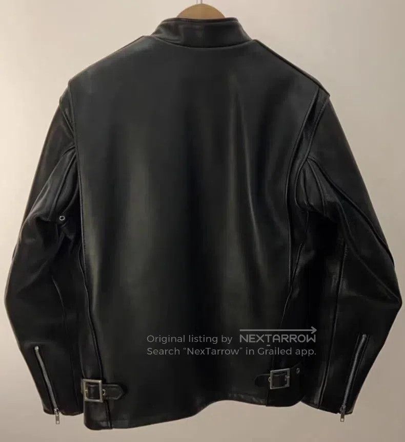 Other Straight stand-up collar leather jacket Size US S / EU 44-46 / 1 - 2 Thumbnail