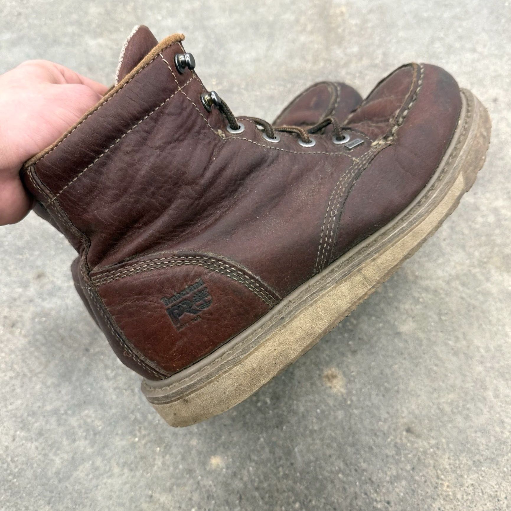 Timberland Timberland Pro Barstow Boot Alloy Toe Brown Mens Size 9 M Insole Foam Leather Upper Leather Outsole Work & Safety Shoes Size US 9 / EU 42 - 4 Thumbnail