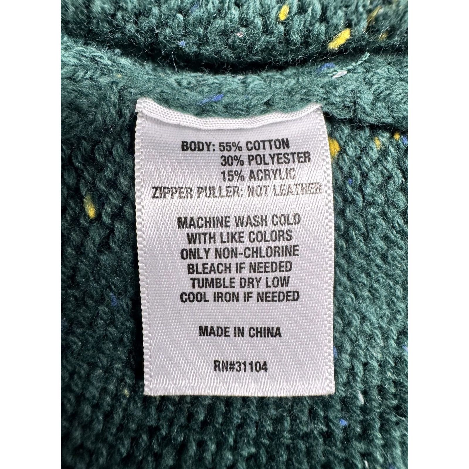 Vintage VINTAGE Crown & Ivy Women's Green Empire Speckled Quarter-Zip Knit Sweater S NWT Size S / US 4 / IT 40 - 6 Thumbnail