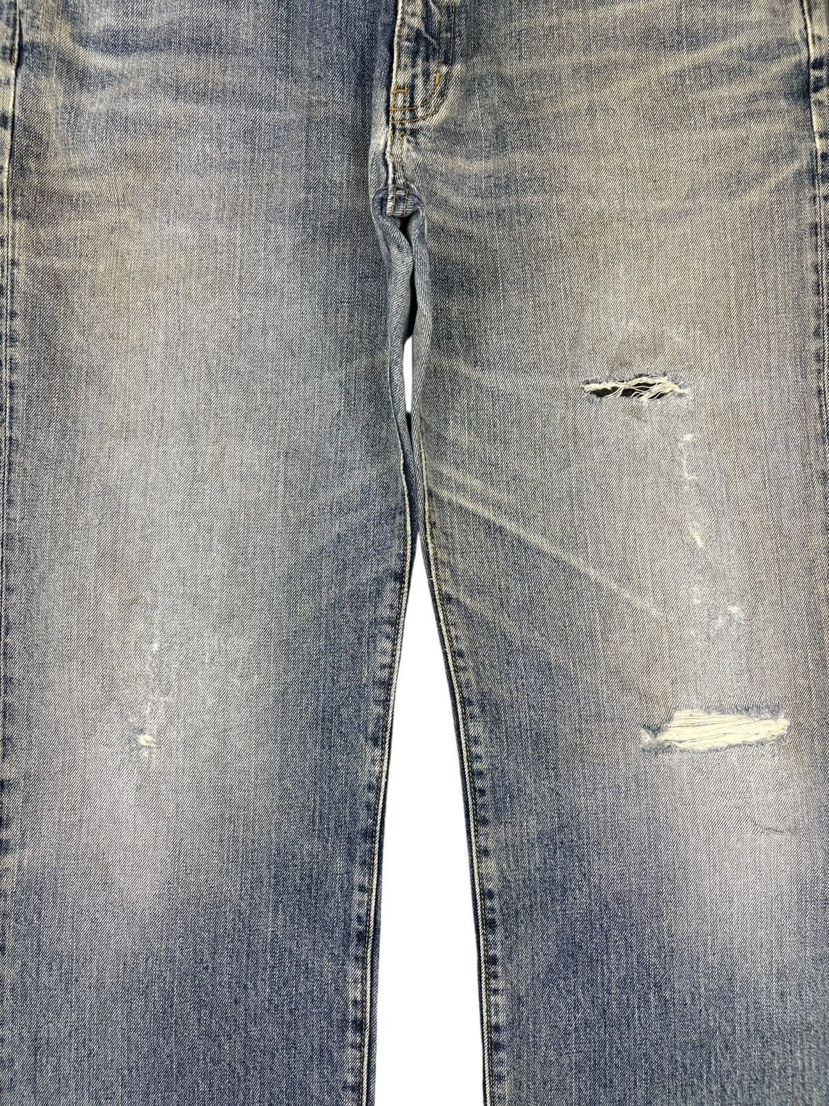 Uniqlo Vintage Japanese Uniqlo Mud Wash Distressed Baggy Jeans Size US 35 - 5 Thumbnail