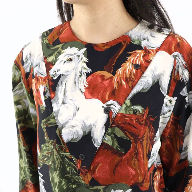 Kenzo KENZO Retro silk slanted collar long sleeves Size XXS / US 00 / IT 34 - 5 Thumbnail