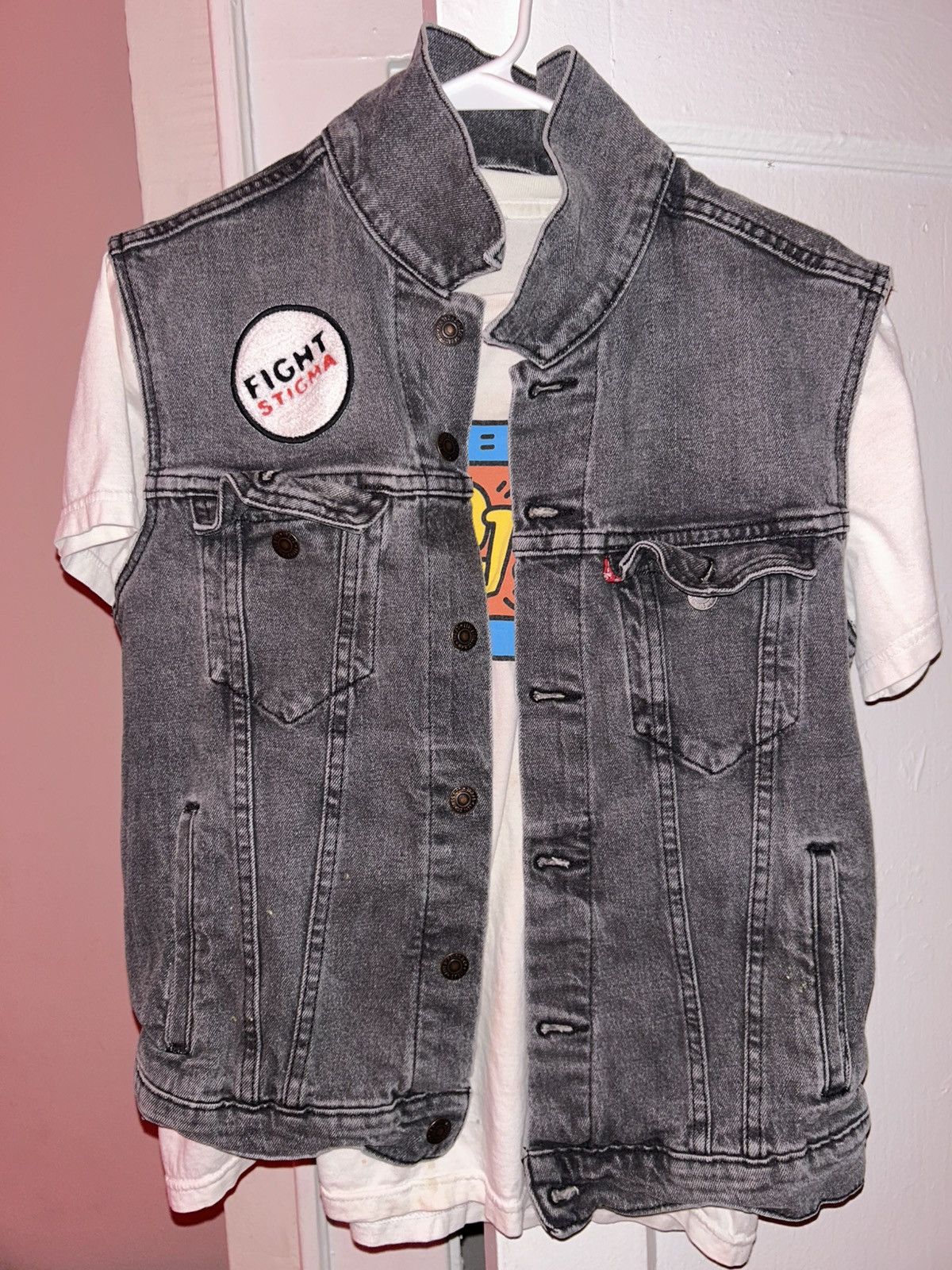 Levi's × Levi's Vintage Clothing × Vintage Vintage 1980s Levi’s Vest | Activist | “Silence = Death” Size US S / EU 44-46 / 1 - 1 Thumbnail