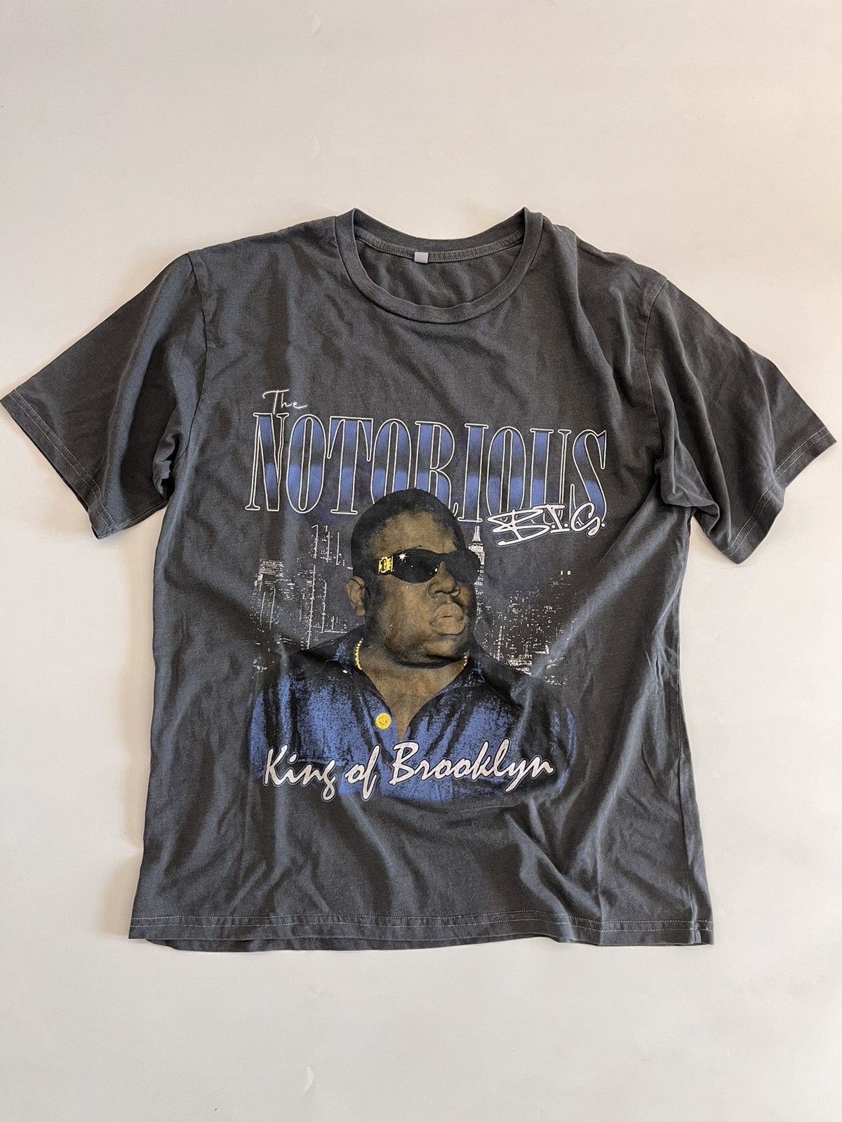 Other Vintage Style Notorious B.I.G. Tee - “King of Brooklyn” Size US S / EU 44-46 / 1 - 1 Thumbnail