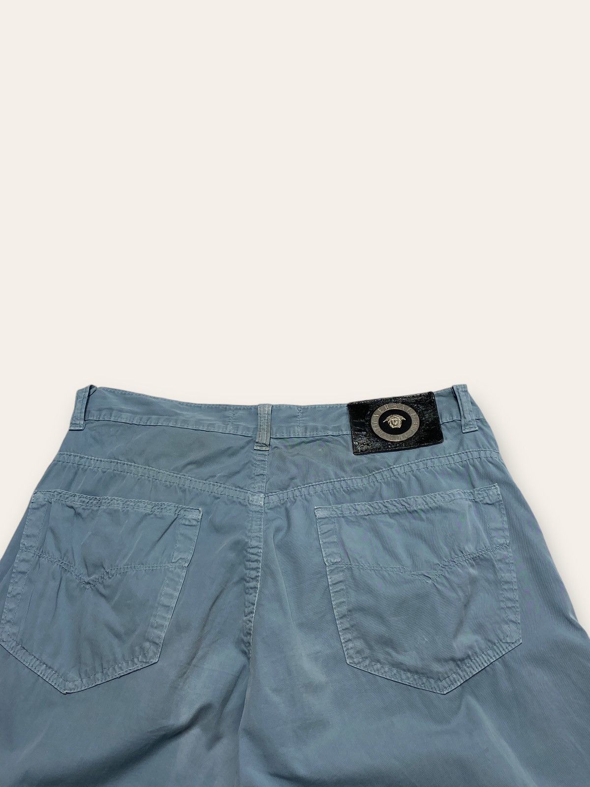 Versace 90s Vintage VERSACE JEANS SIGNATURE Blue Pants Rare Archival Size US 30 / EU 46 - 9 Thumbnail