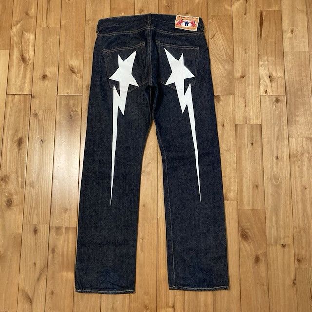 Bape BAPE STA Denim Pants a bathing ape star NIGO ★size S Size US 30 / EU 46 - 1 Thumbnail