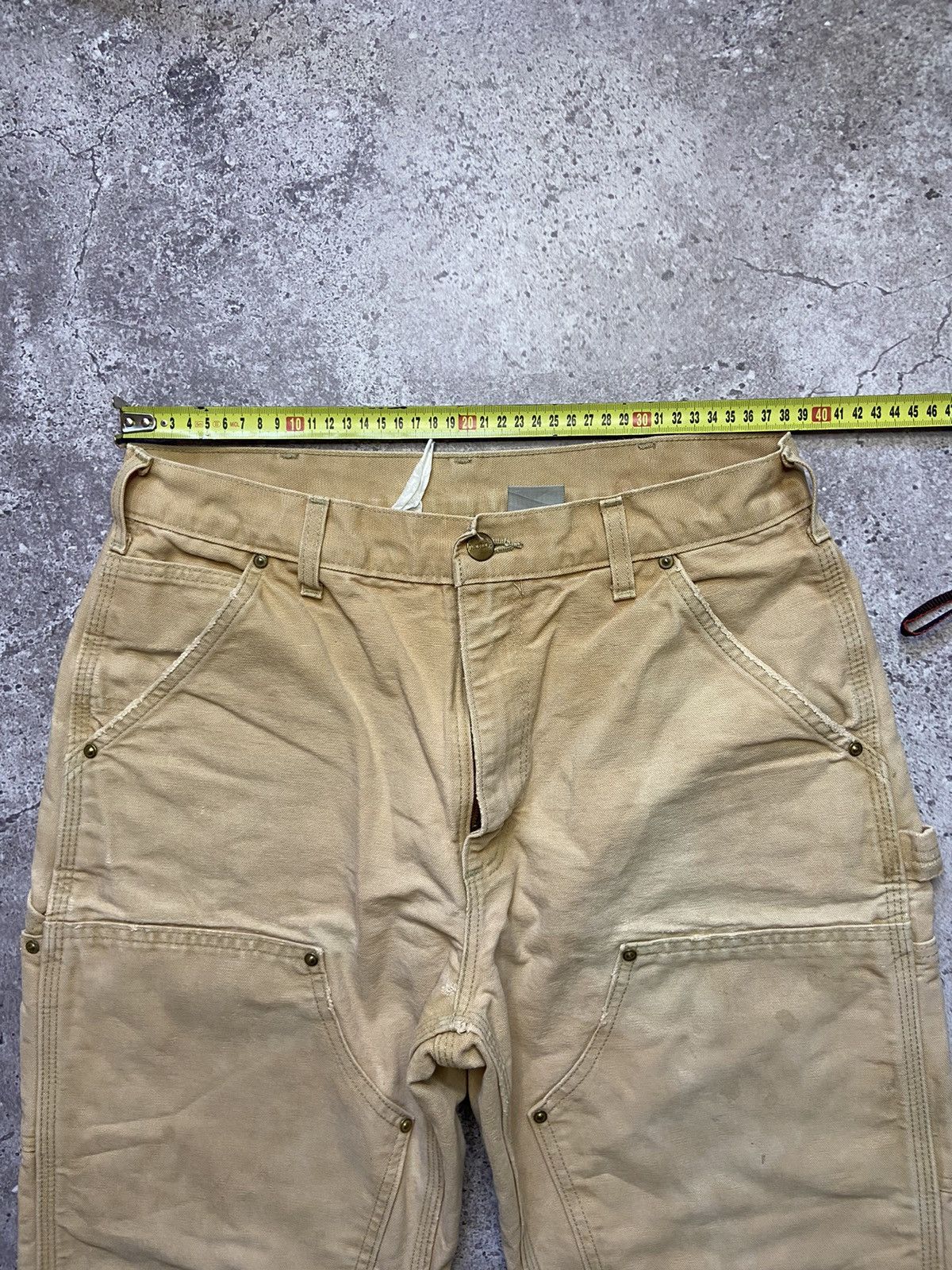 Carhartt Vintage 90s Carhartt Faded Beige Work Hype Baggy Jeans Size US 31 - 7 Thumbnail